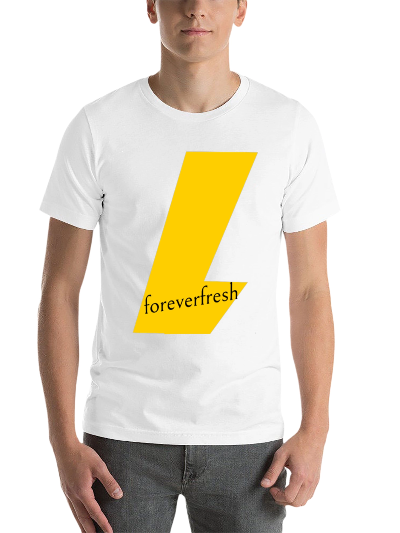 Black Forever Fresh Black T-Shirt: Modern Graphic Tee view 14