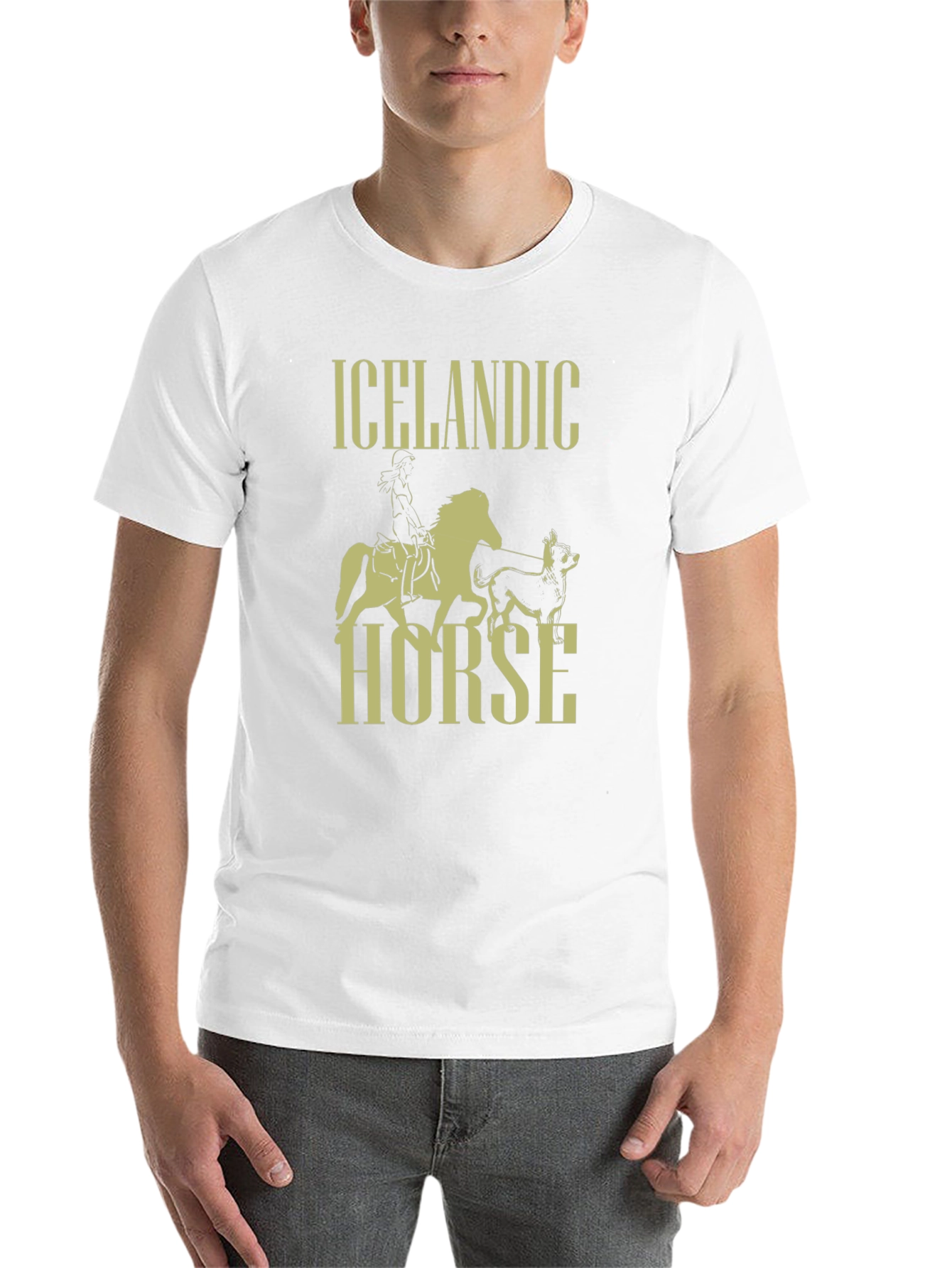 Black Icelandic Horse Graphic T-Shirt - Black view 14