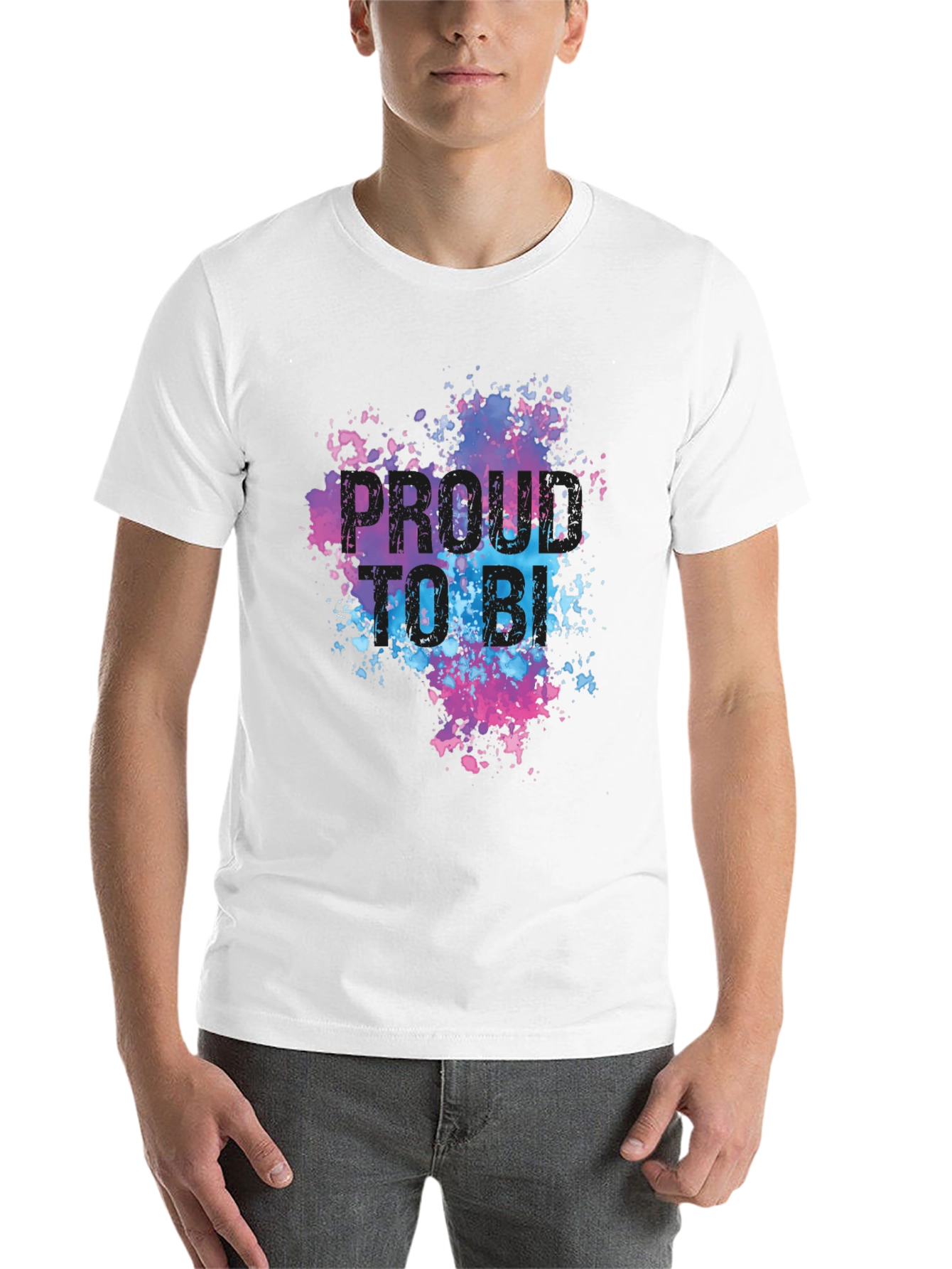 Black Proud to be BI T-Shirt view 14