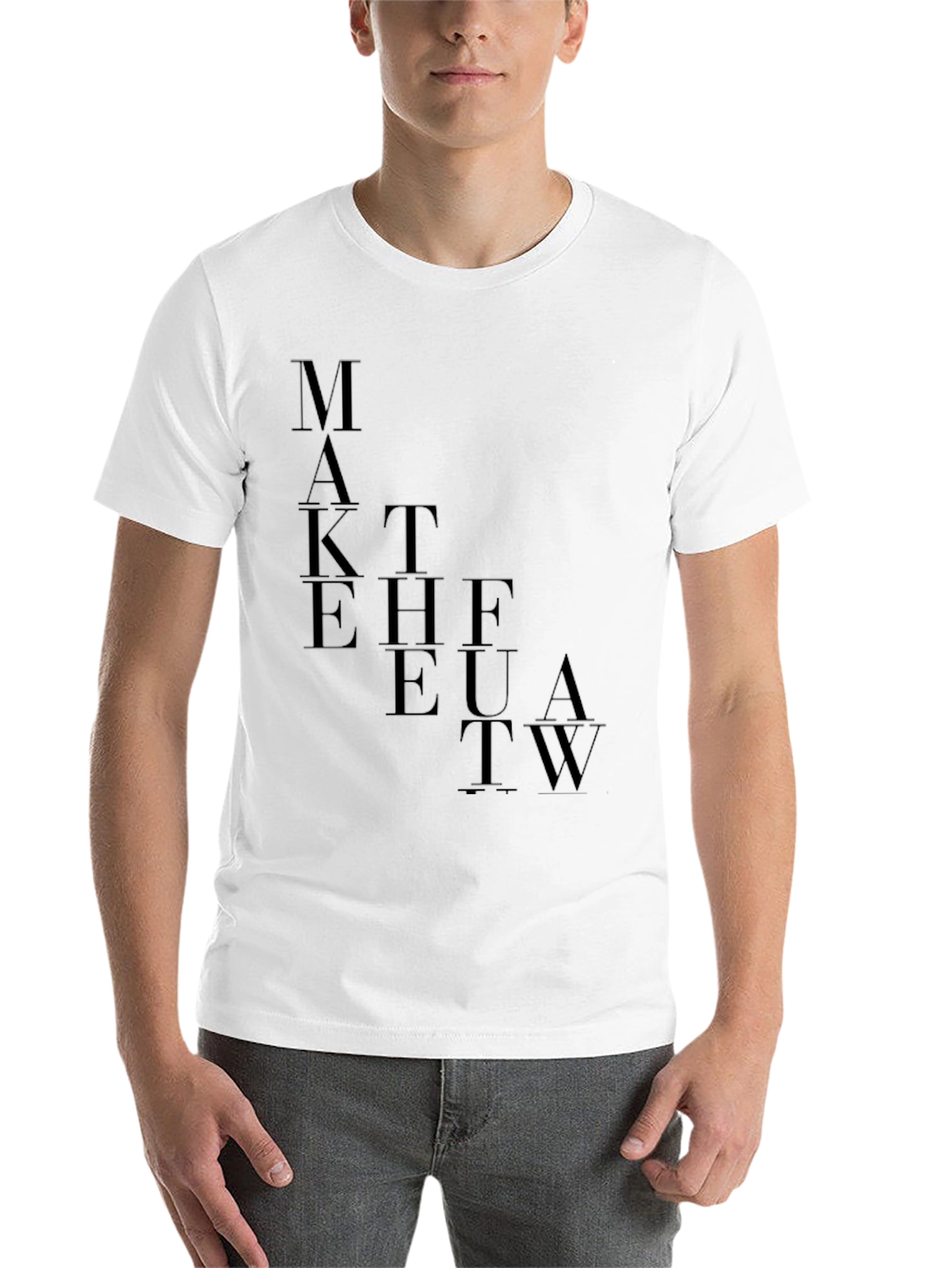 Black Modern Graphic Tee - Make the Future Work view 14