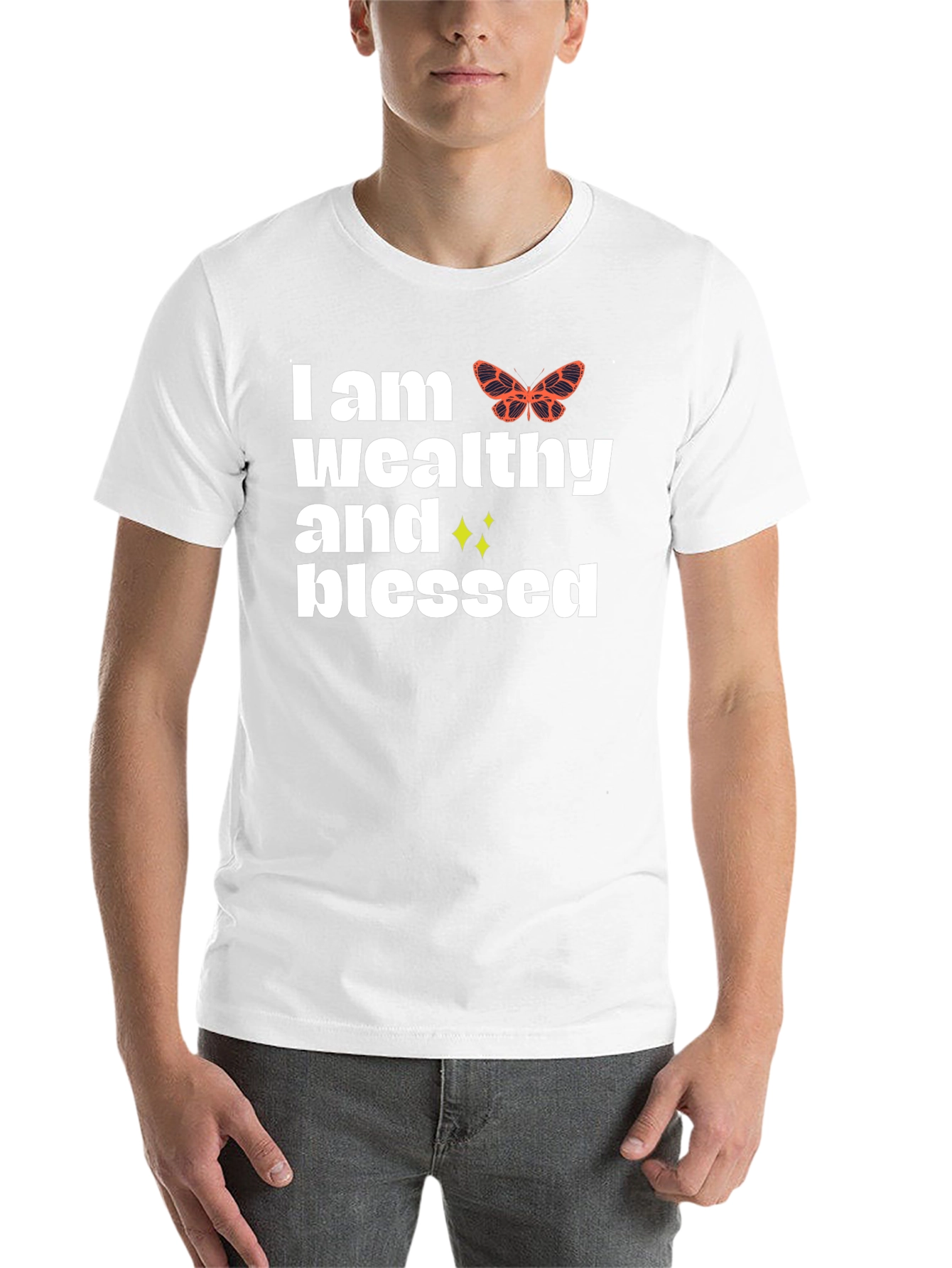 Black Wealthy & Blessed Graphic Tee - Stylish Comfort view 14