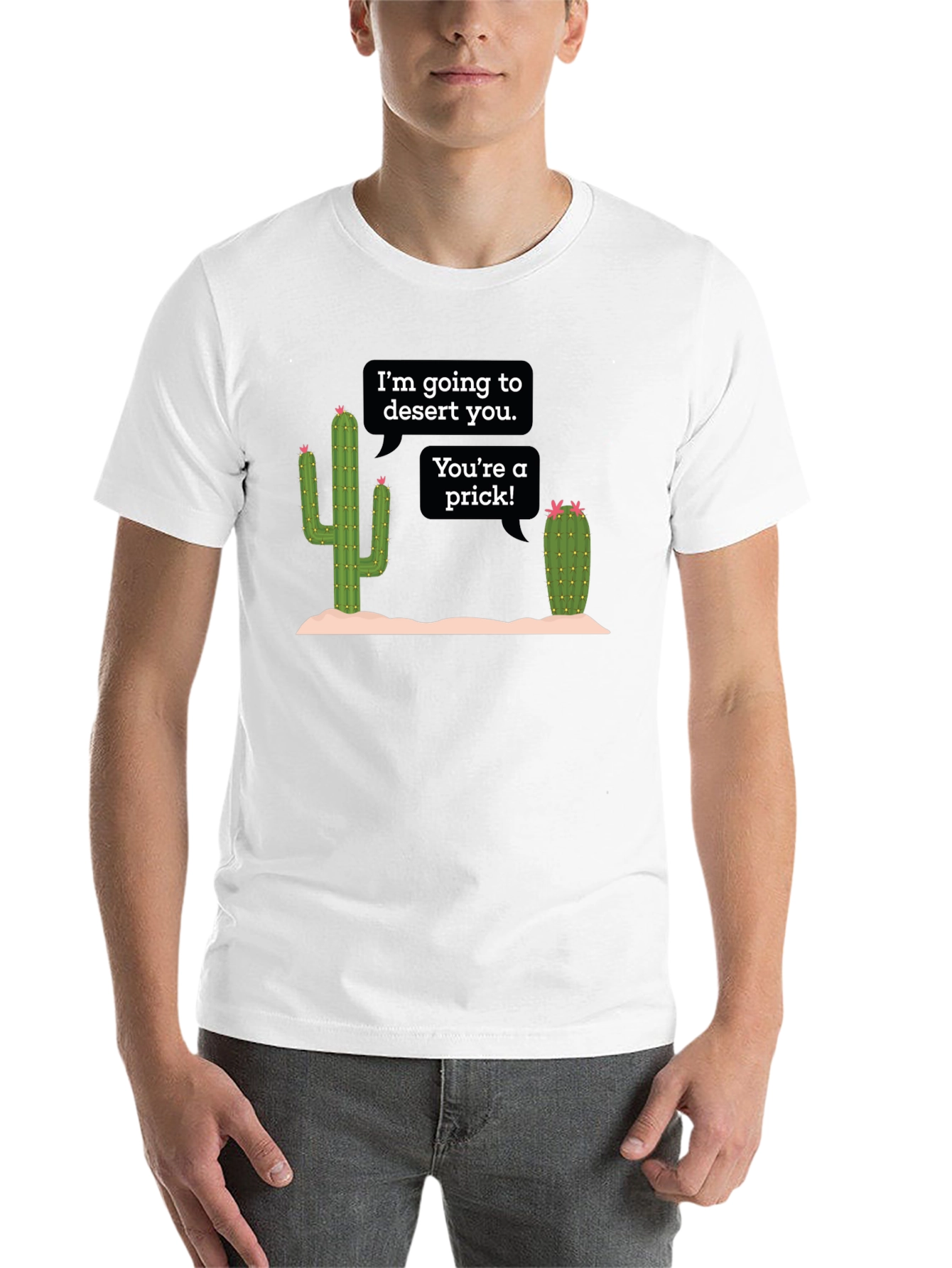 Black Desert You Cactus Graphic T-Shirt view 14