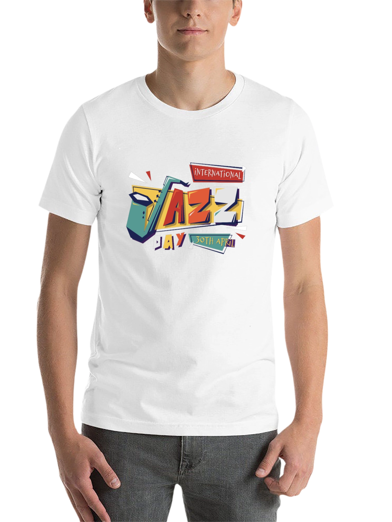 Black International Jazz Day Black T-Shirt view 14