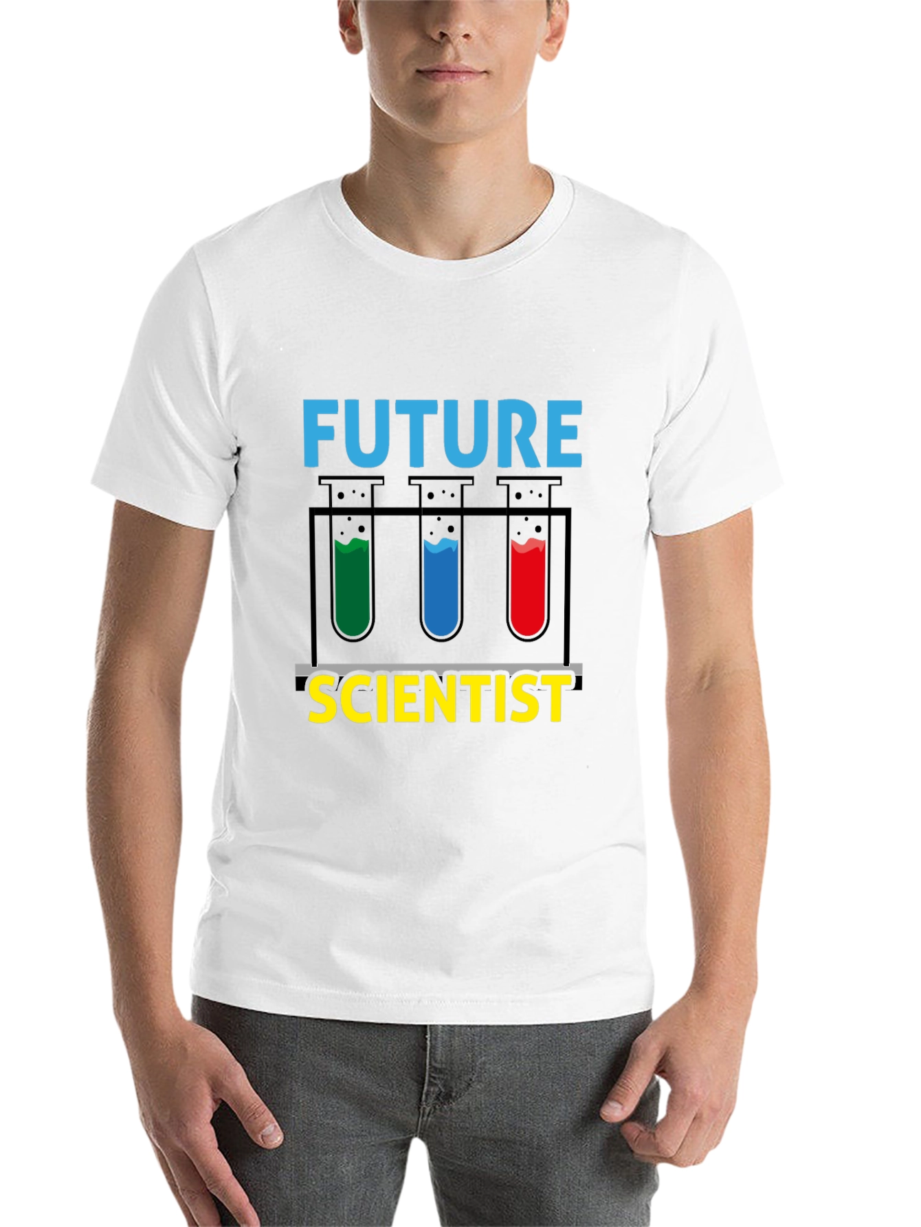 Black Future Scientist T-Shirt - Science Experiment Design view 14