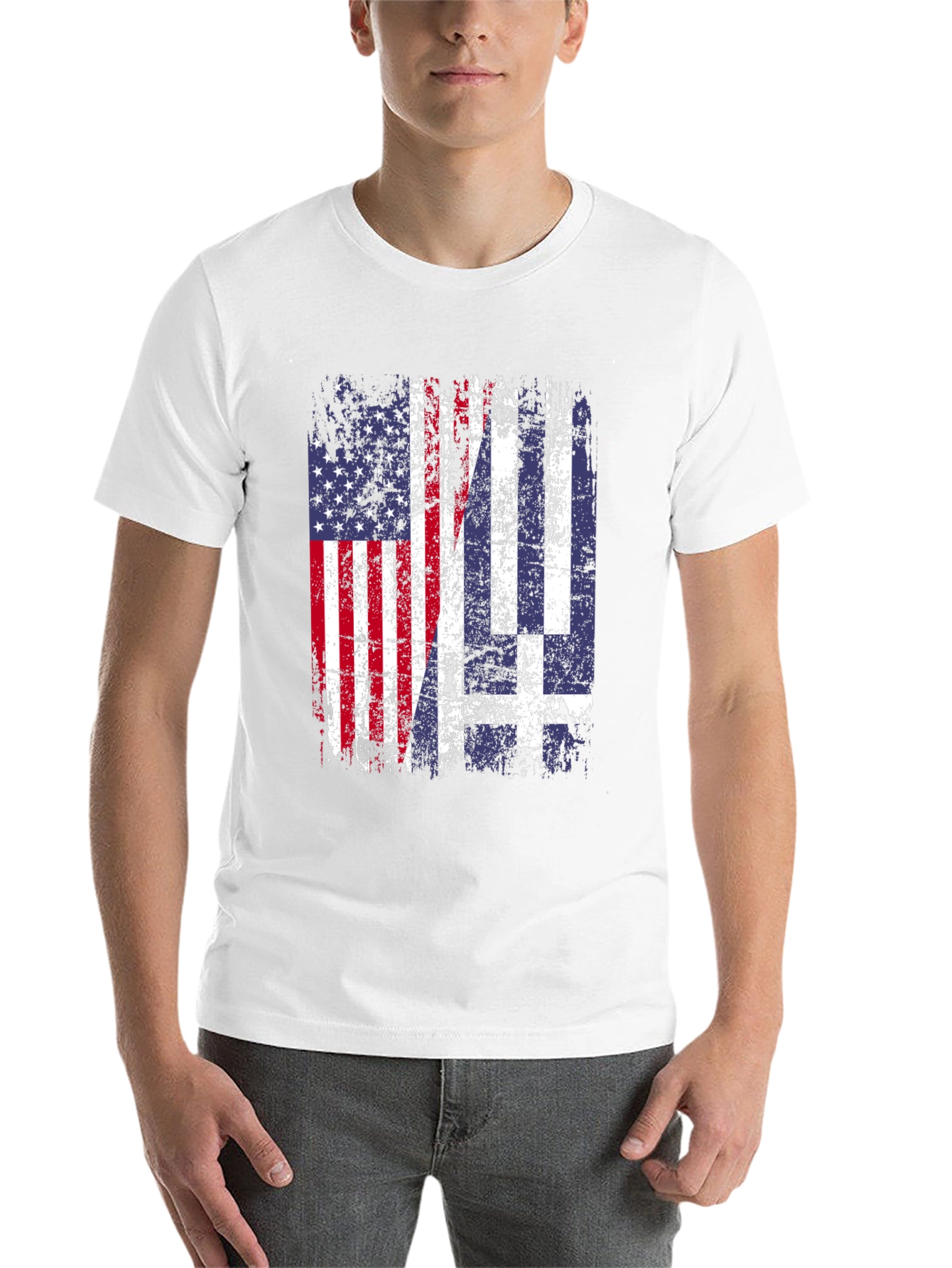 Black USA & Greece Flag T-Shirt view 14