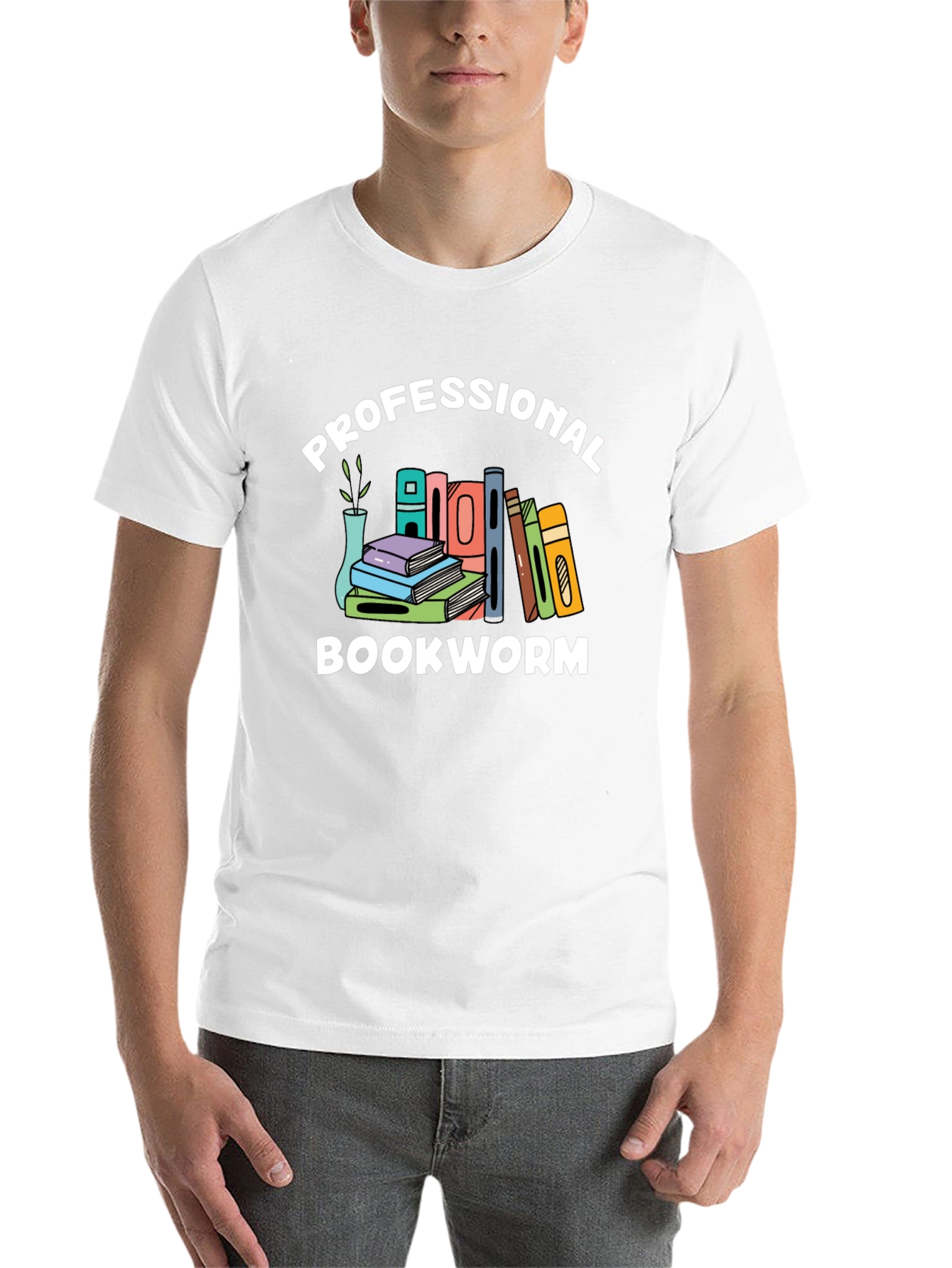 Black Professional Bookworm T-Shirt - Reading Lover Tee view 14