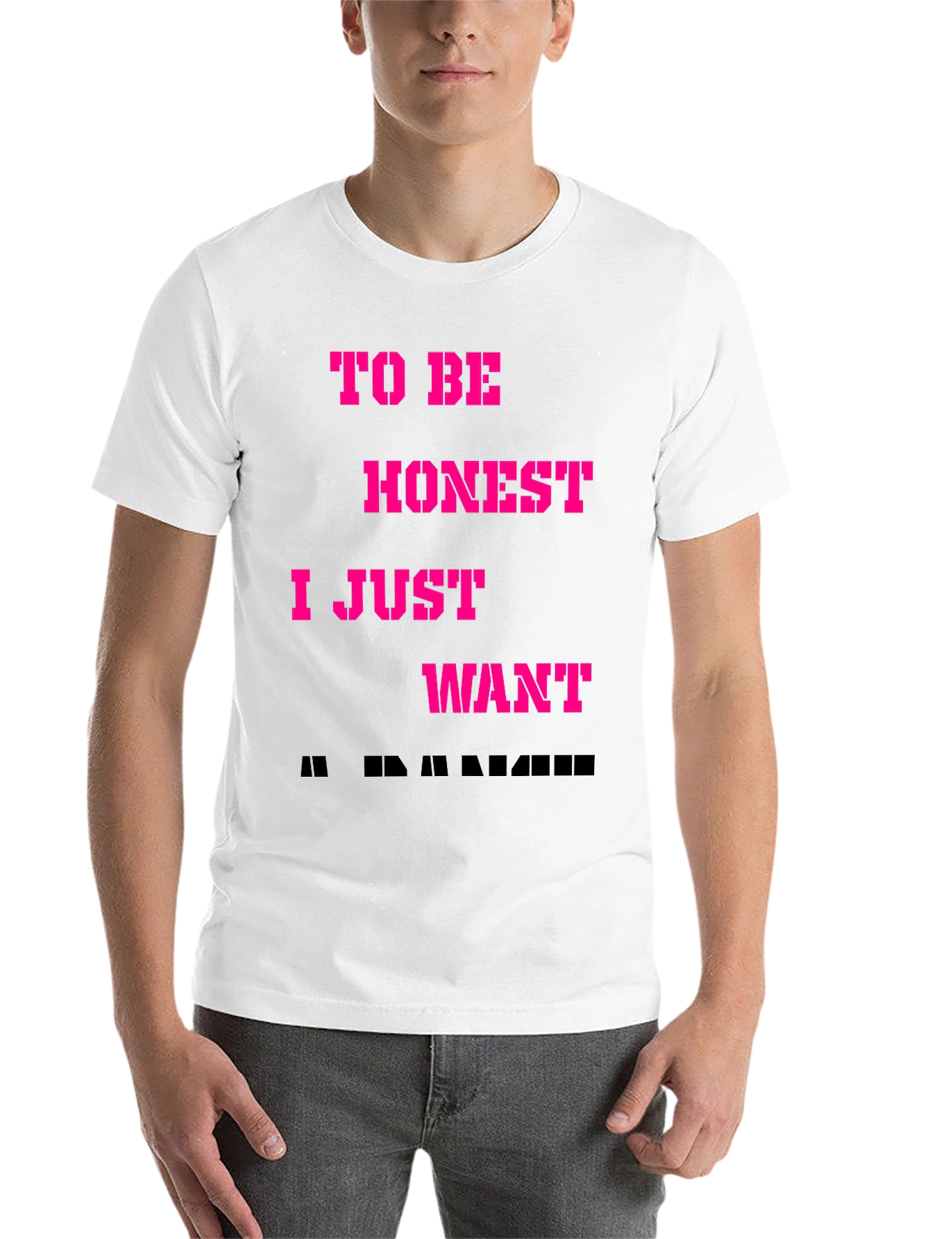 Black Funny To Be Honest T-Shirt view 14