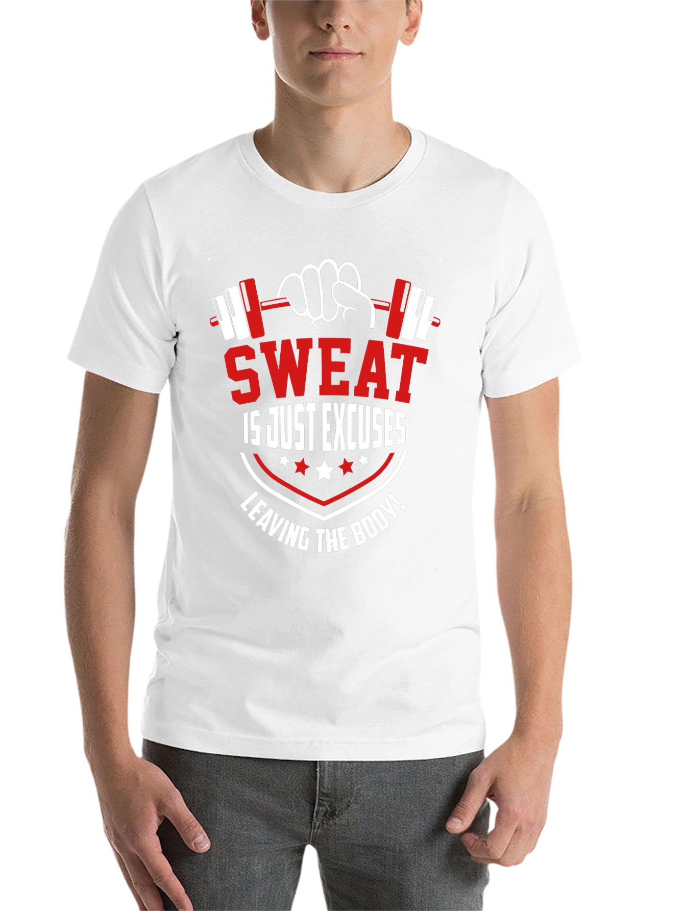 Sweat is Just Excuses Leaving the Body Black T-Shirt - 14