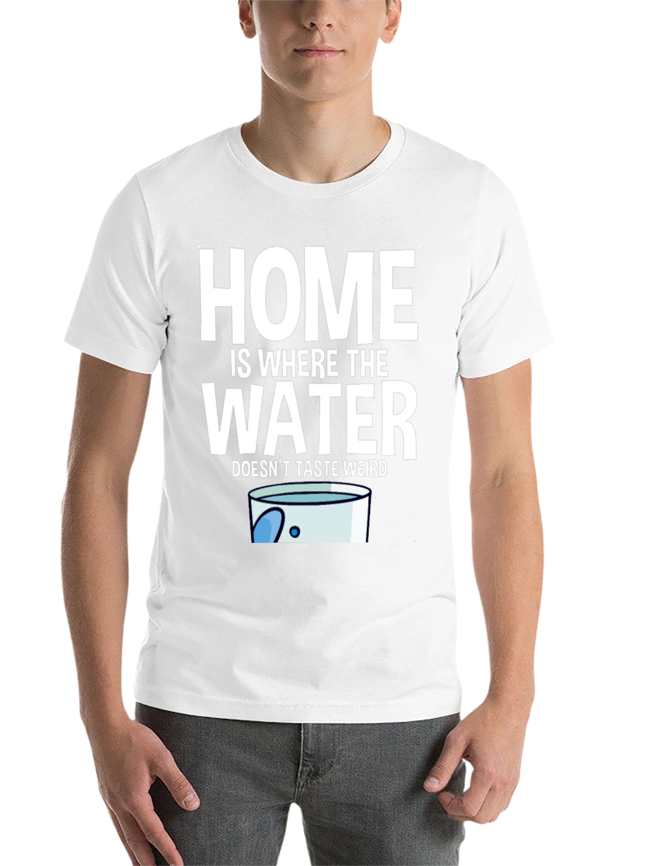 Black Home Is Where The Water Doesn't Taste Weird T-Shirt view 14