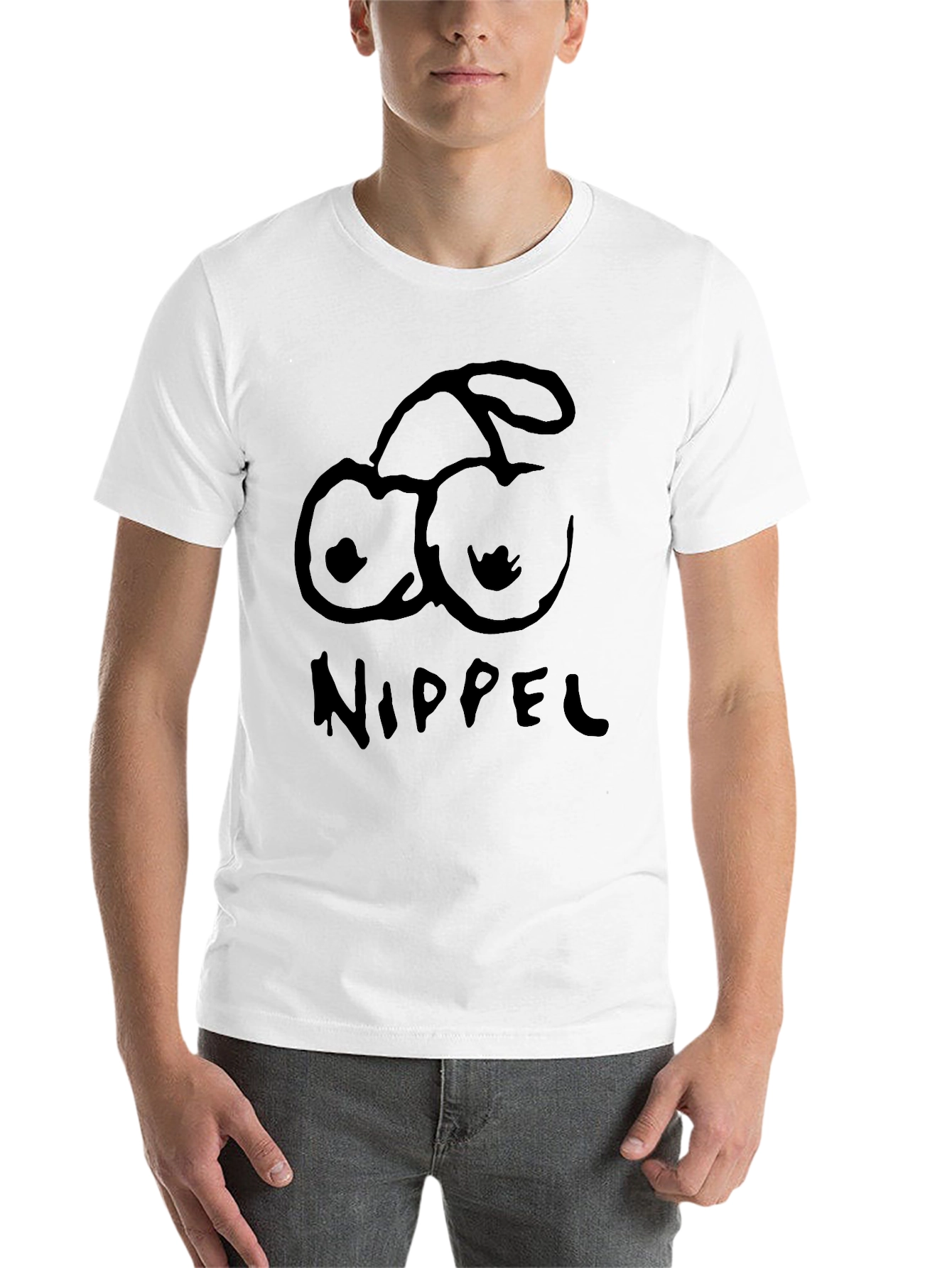 Black Nippel Cherry T-Shirt - Funny Graphic Tee view 14