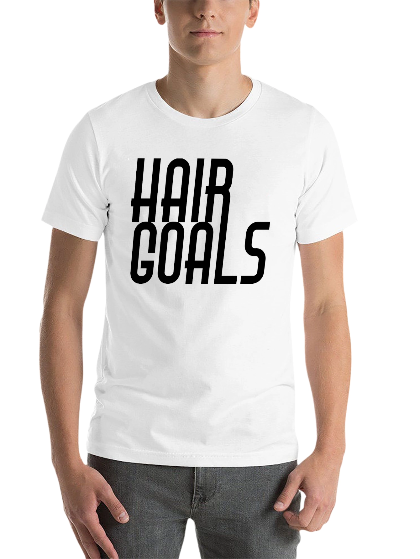 Black Hair Goals Graphic Tee - Stylish Black T-Shirt view 14