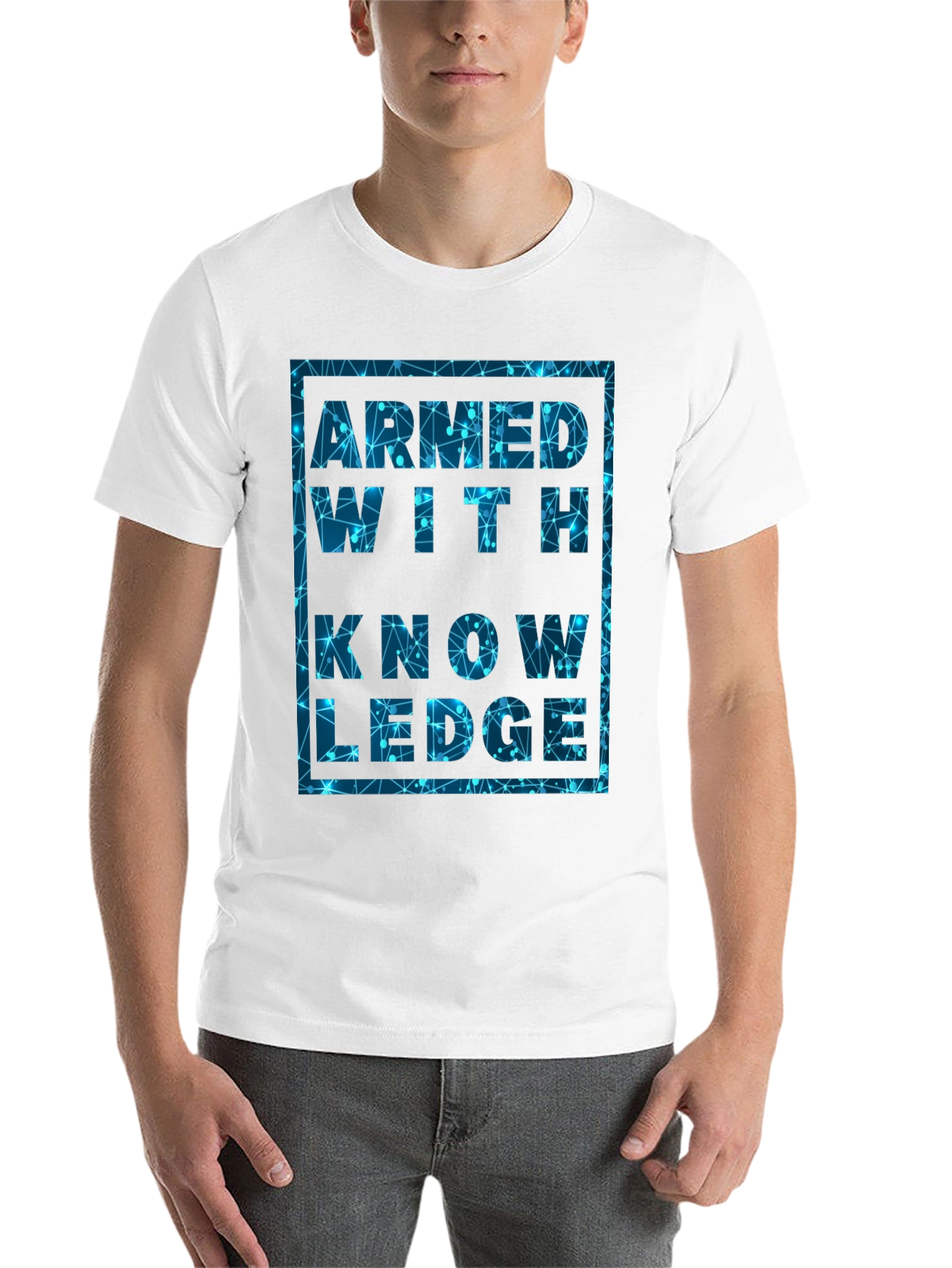 Black Armed With Knowledge Graphic T-Shirt view 14