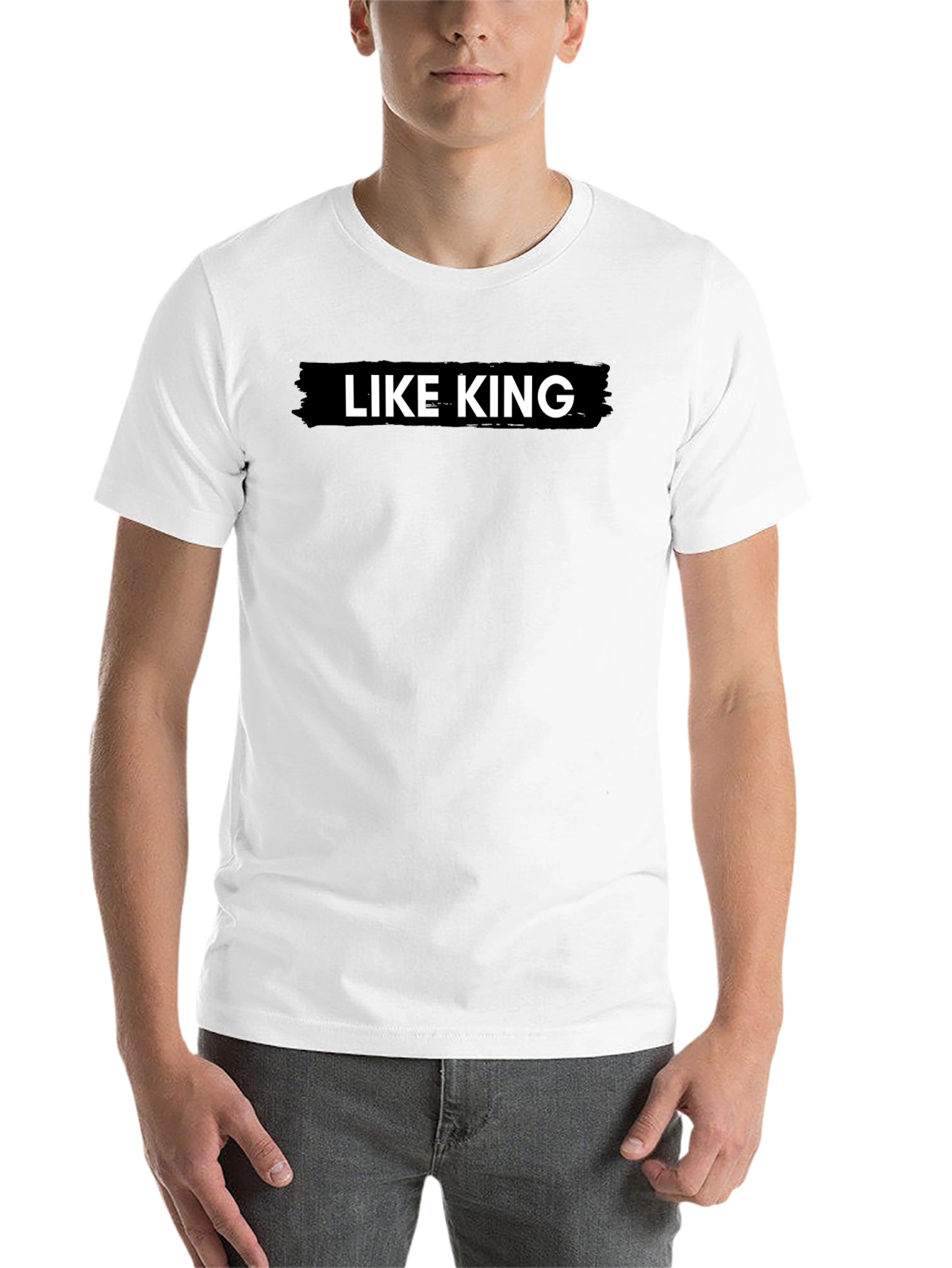 Black Like King Graphic Tee - Black Cotton T-Shirt view 14