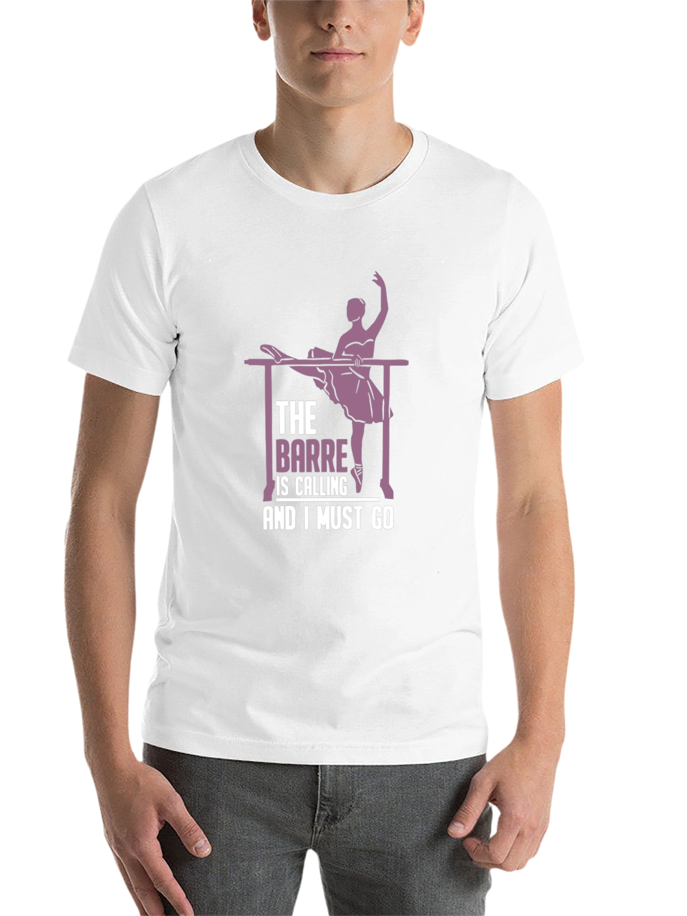 Black Ballet Barre Calling T-Shirt - Dance Apparel view 14