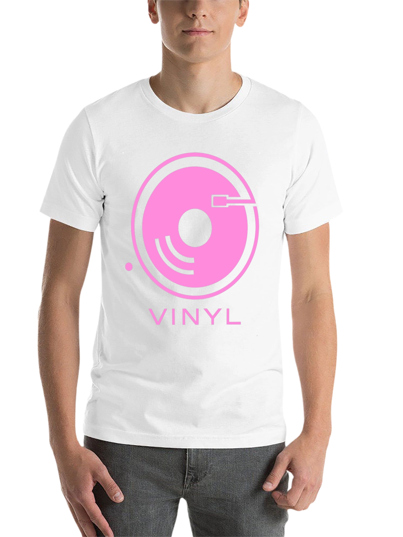 Black Vinyl Record Graphic Tee - Retro Music Lover Shirt view 14