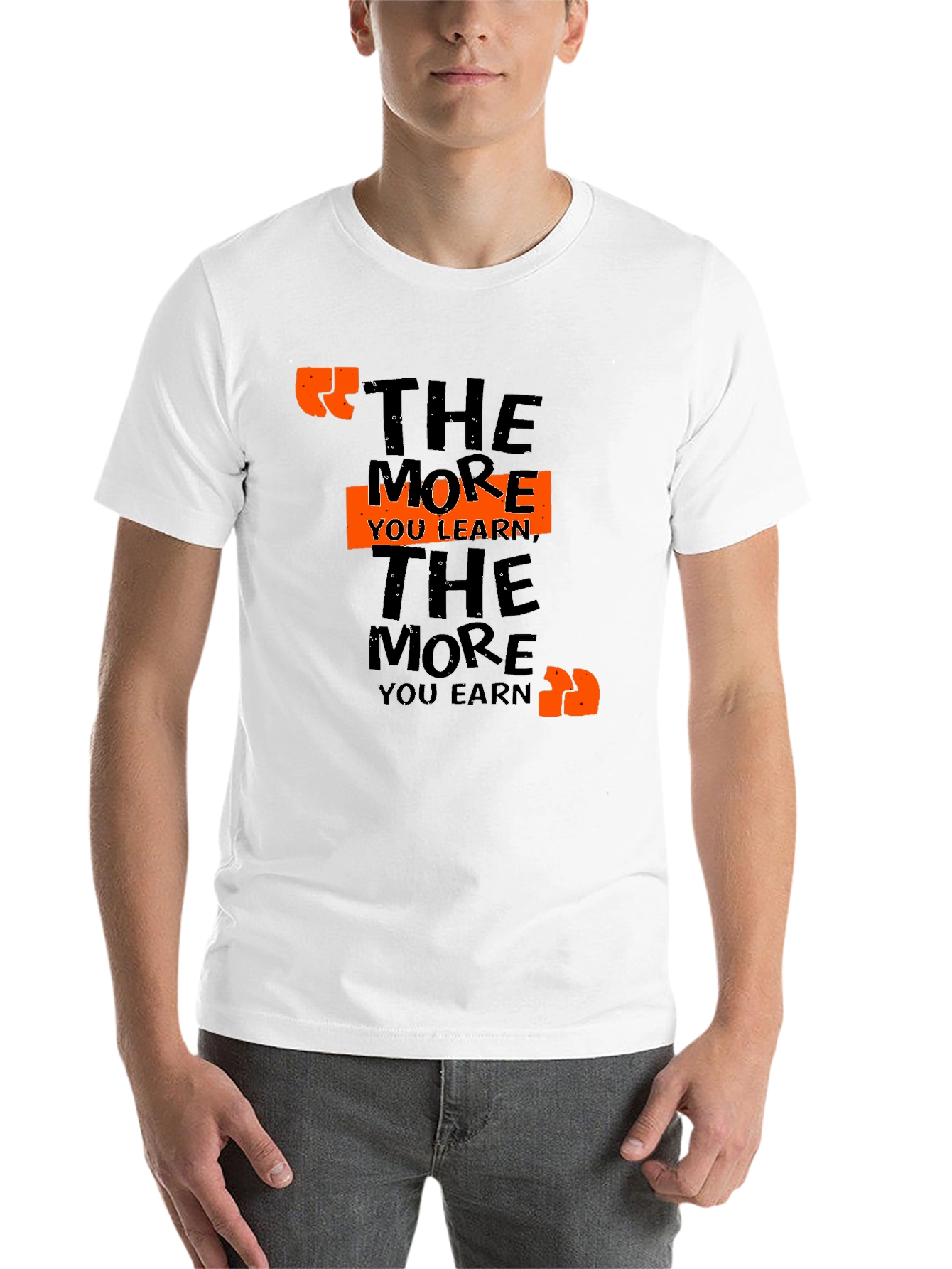Black The More You Learn T-Shirt view 14