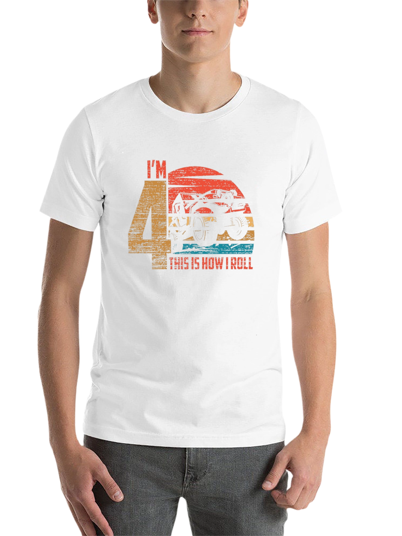 I'm 4 This Is How I Roll ATV Birthday T-Shirt - 14