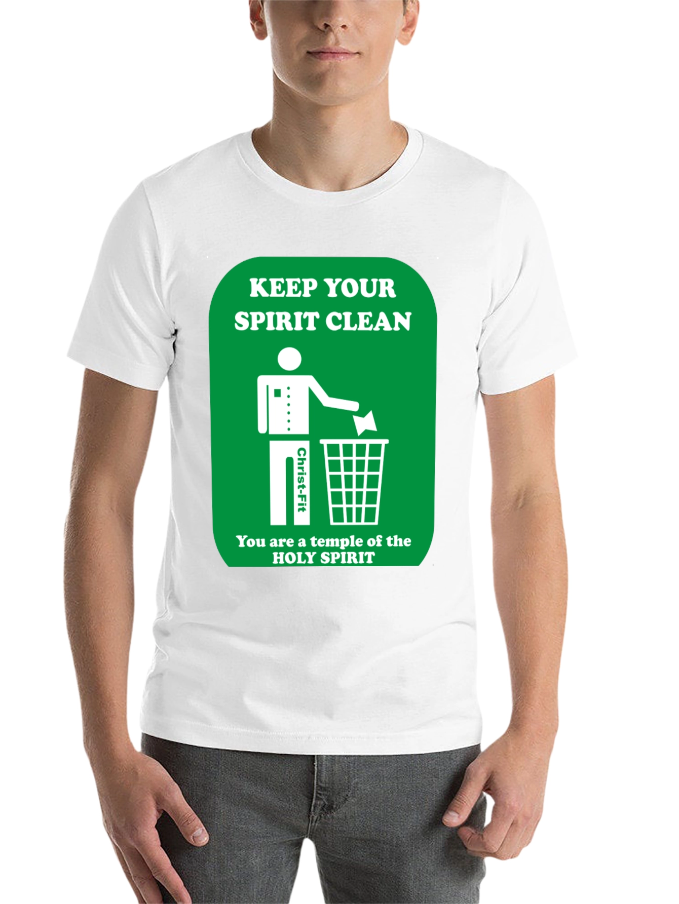 Black Keep Your Spirit Clean Graphic T-Shirt view 14