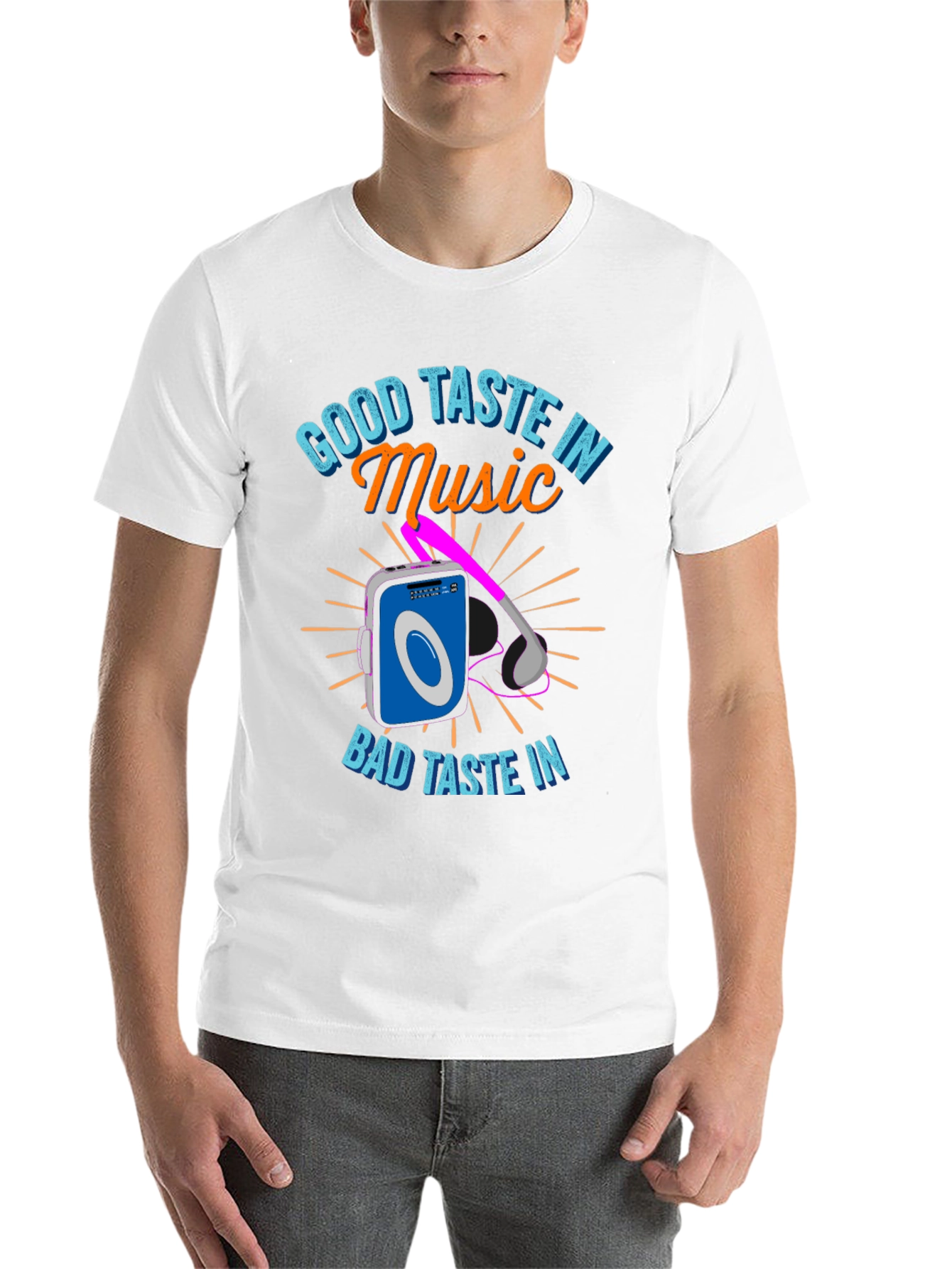 Black Good Taste in Music T-Shirt view 14