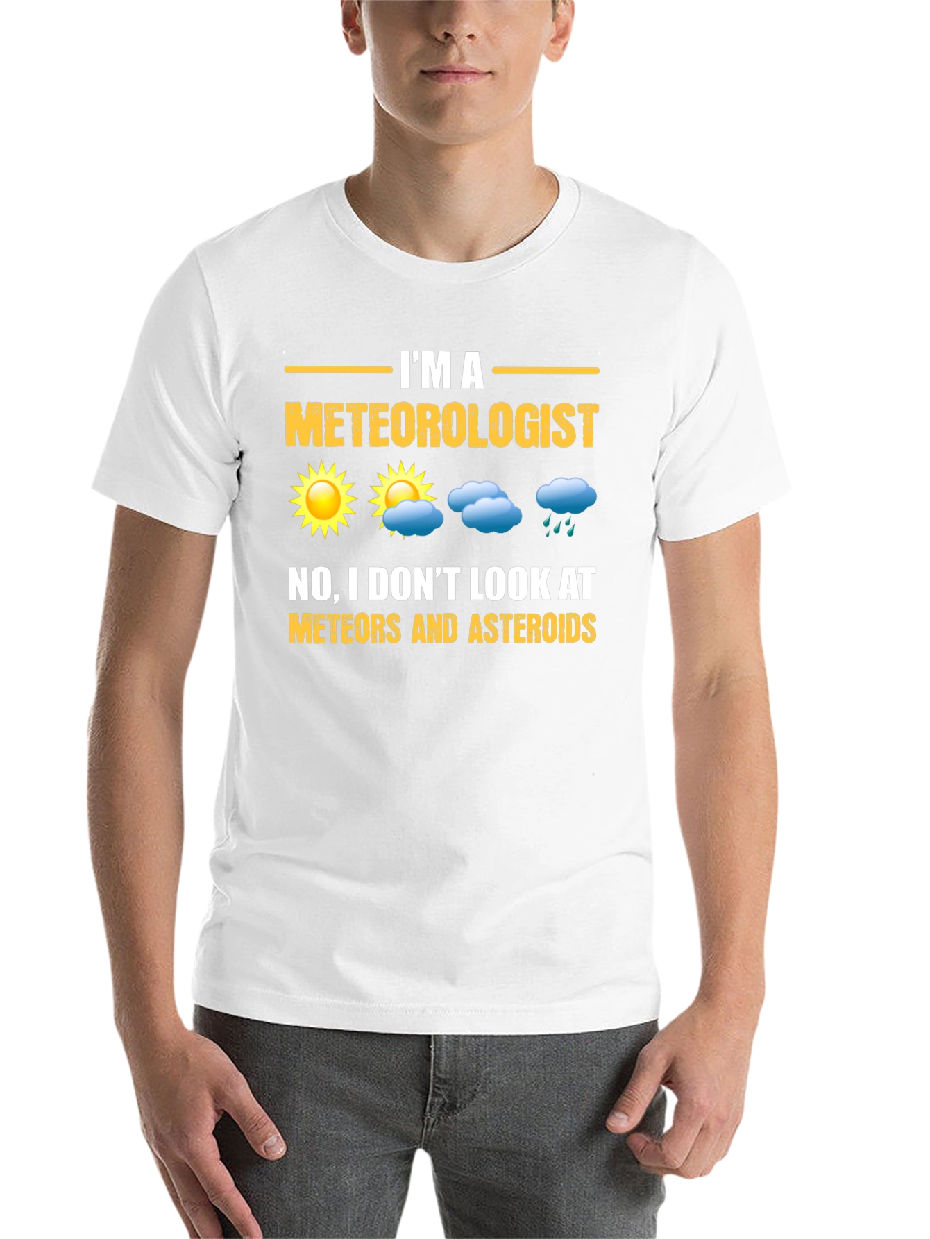Black Meteorologist Funny Graphic T-Shirt view 14