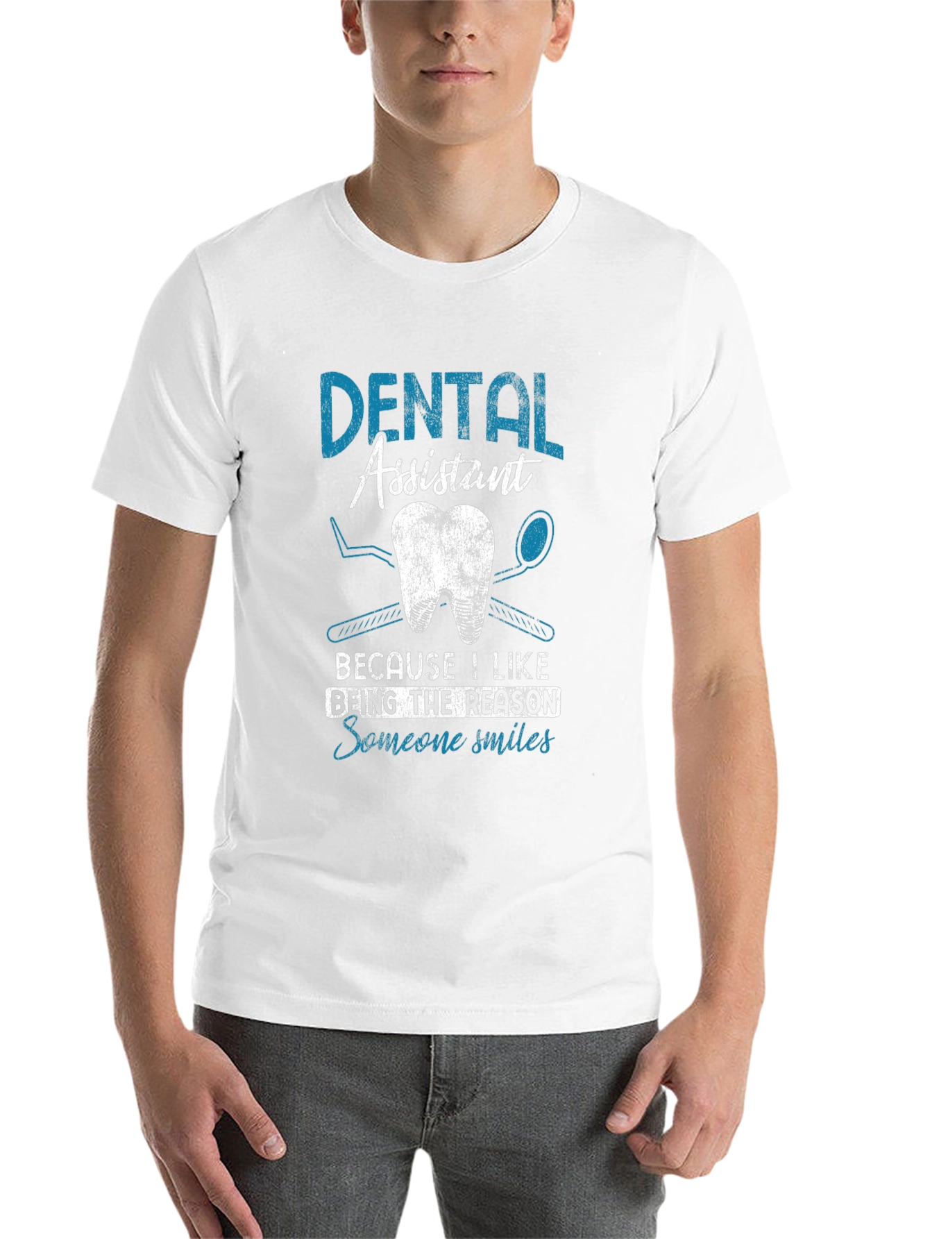 Black Dental Assistant Smile T-Shirt view 14