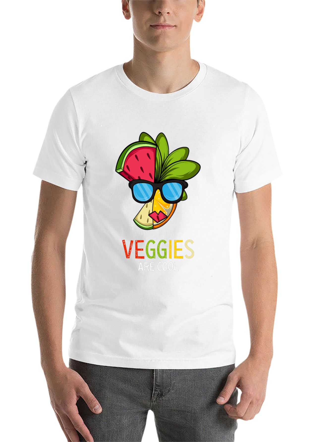 Black Cool Veggies T-Shirt view 14