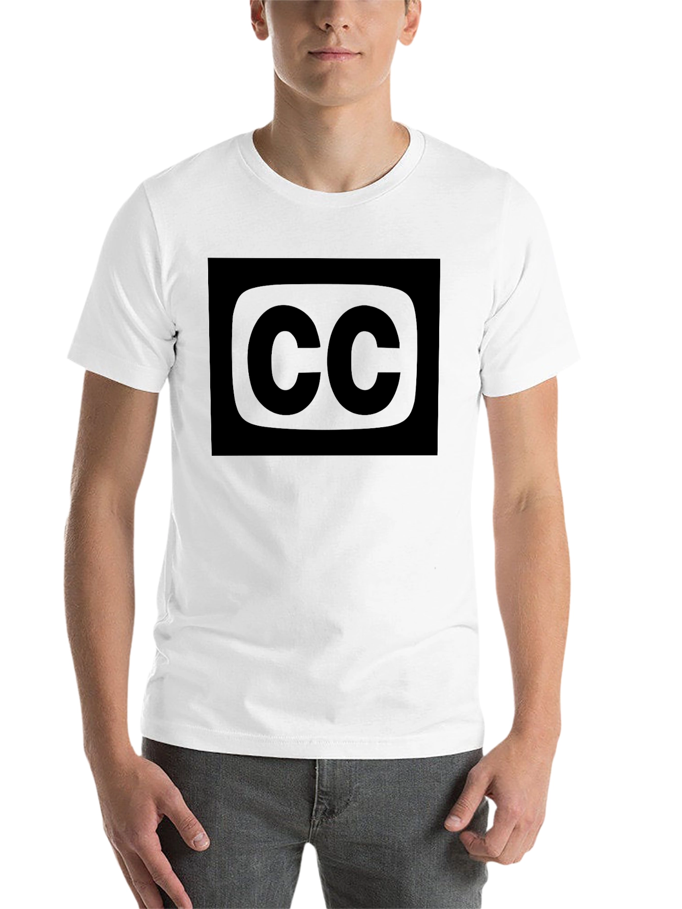 Black Black "CC" Graphic Tee - Men's Casual Style view 14
