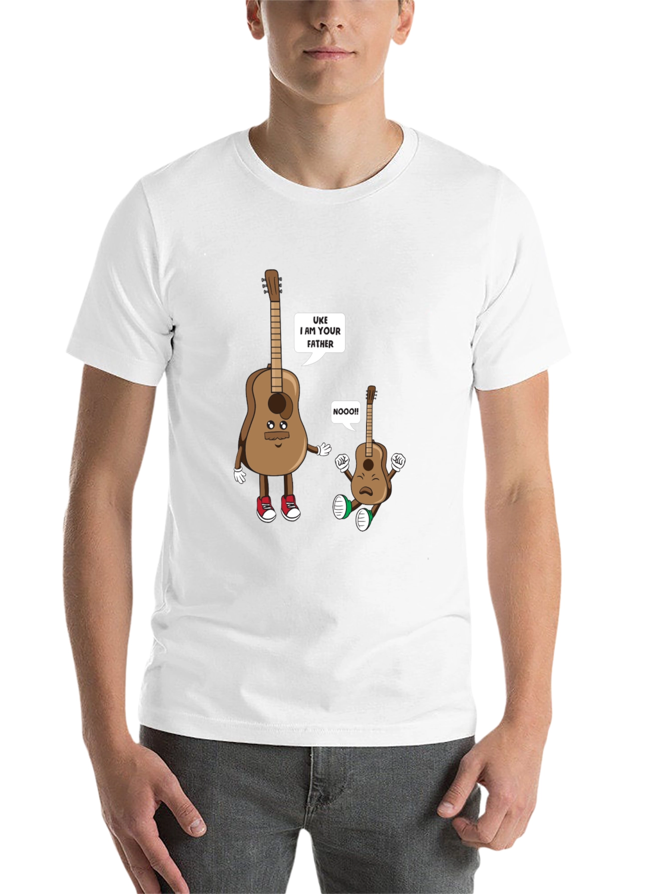 Black Uke I am Your Father T-Shirt Funny Guitar Music Tee view 14