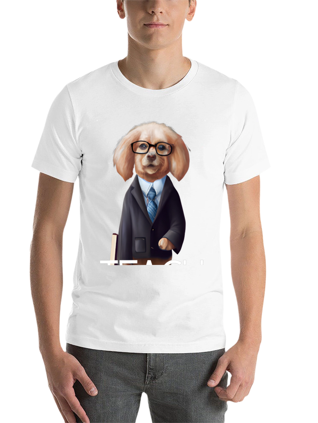 Black Teacher Dog Graphic T-Shirt view 14
