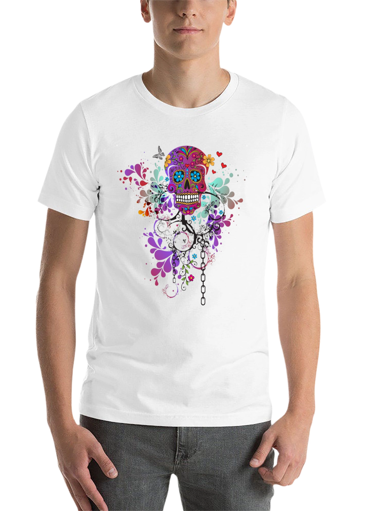 Black Skull Art T-Shirt - Stylish & Unique Design view 14