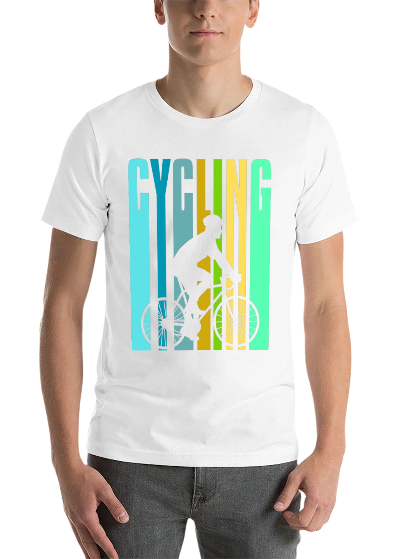 Black Cycling Graphic T-Shirt - Ride in Style view 14