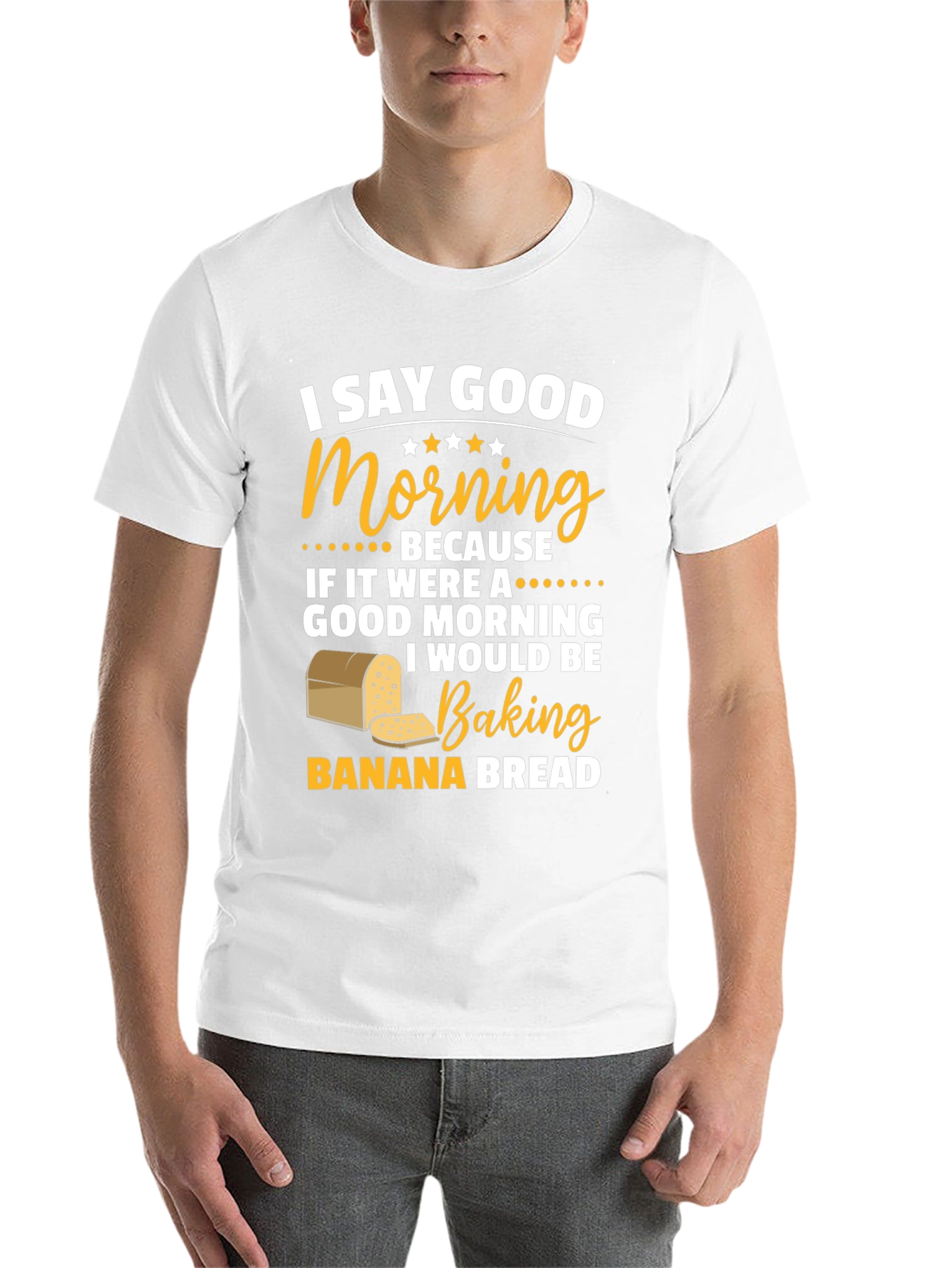 Black Good Morning Banana Bread T-Shirt view 14