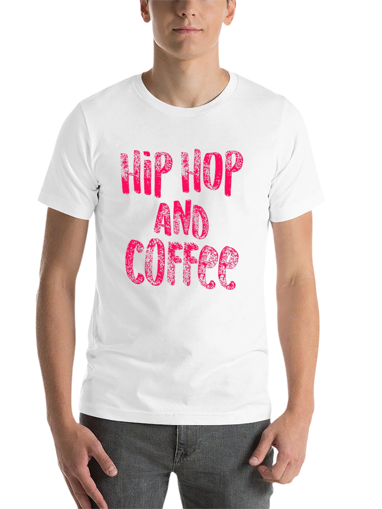 Black Hip Hop and Coffee Graphic T-Shirt view 14