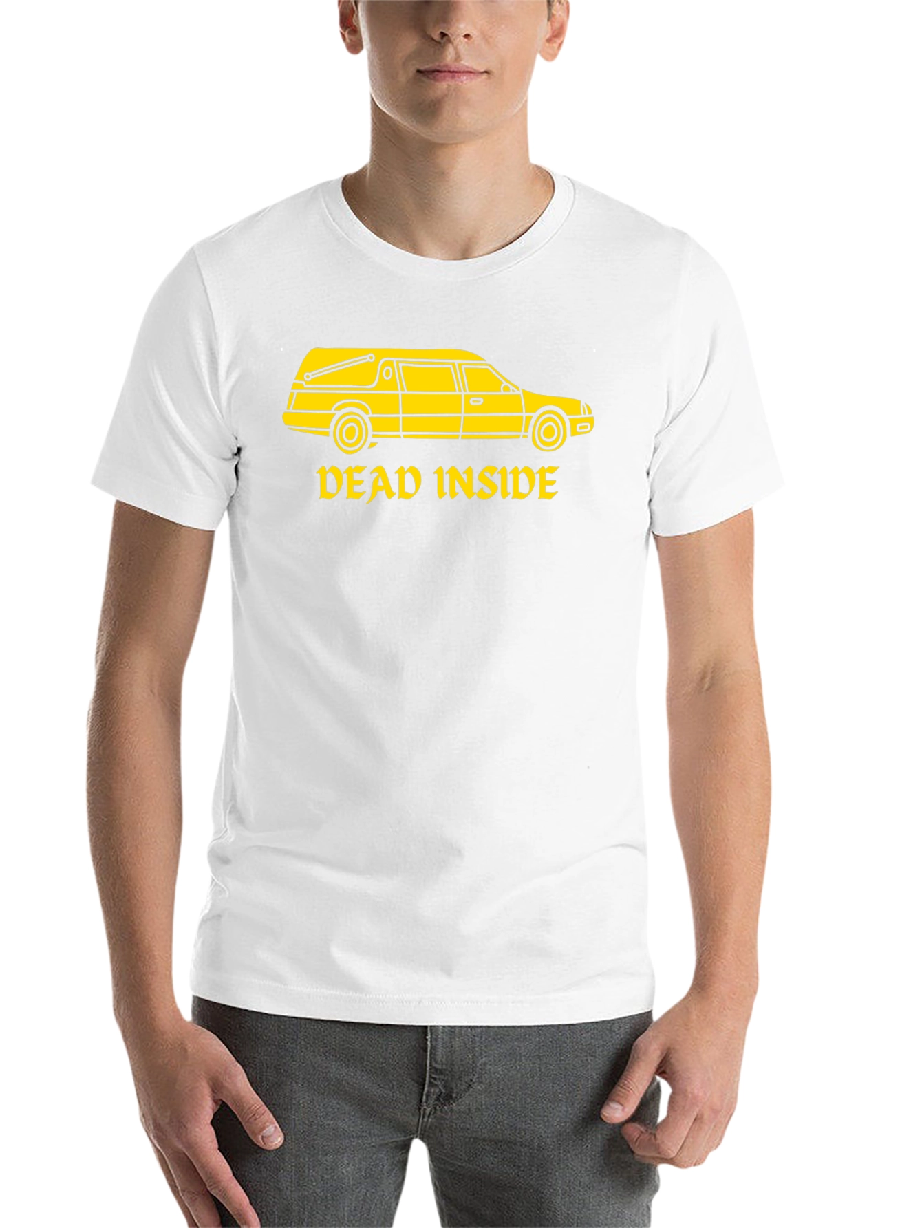 Black Dead Inside Hearse T-Shirt - Dark Humor view 14
