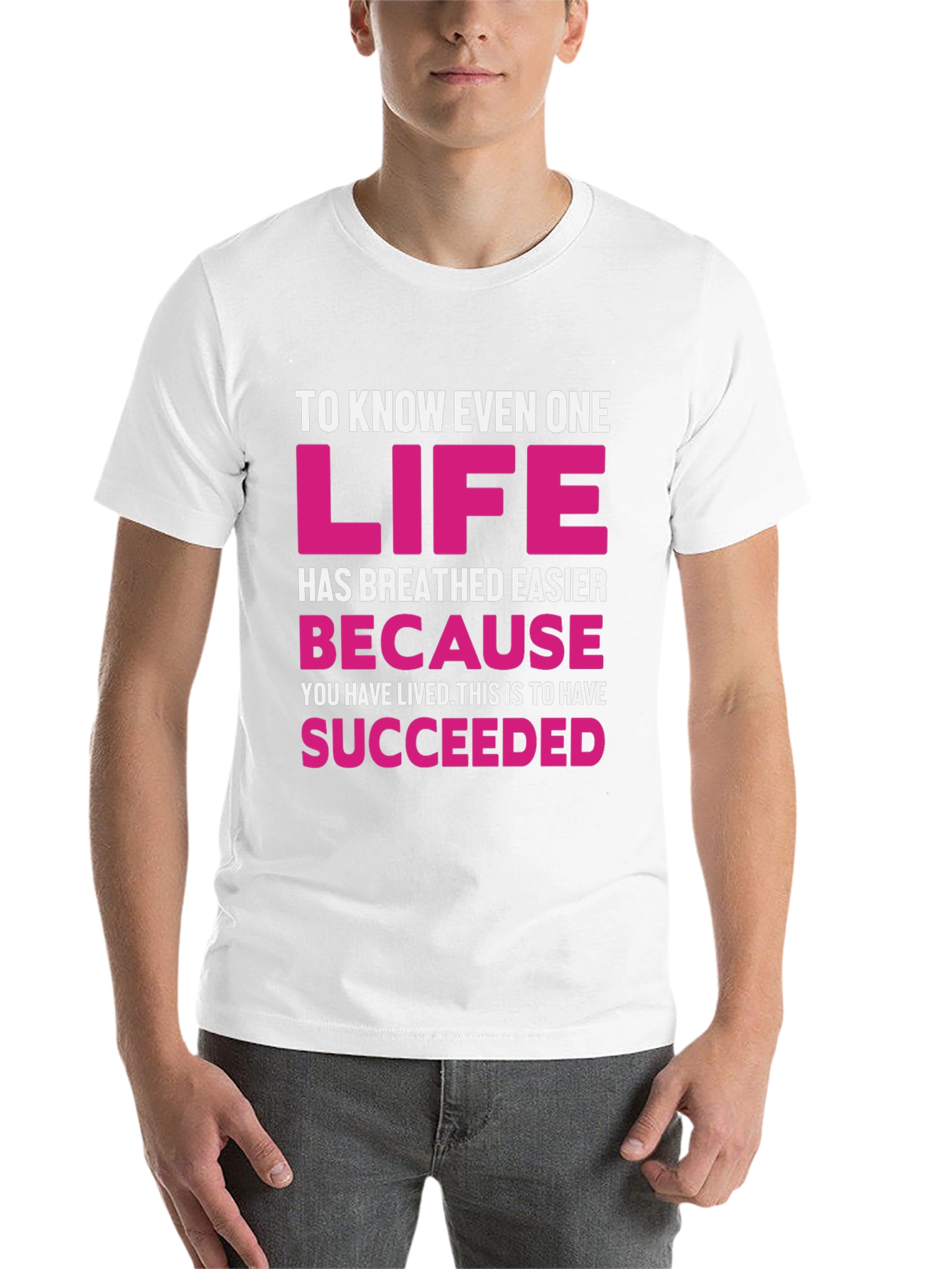 Black Inspirational Graphic Tee - Life Succeeded view 14
