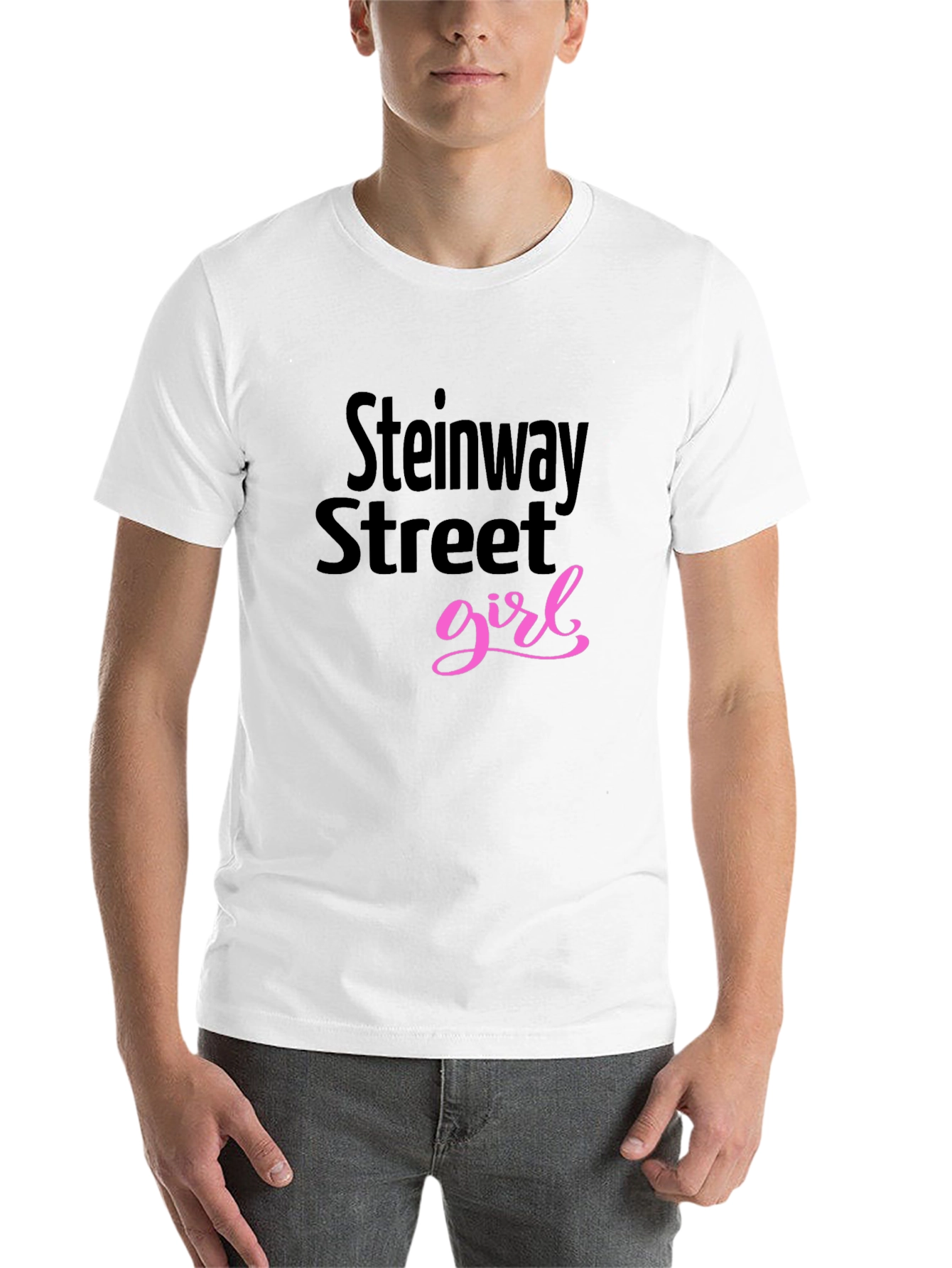 Black Steinway Street Girl Black Graphic Tee view 14