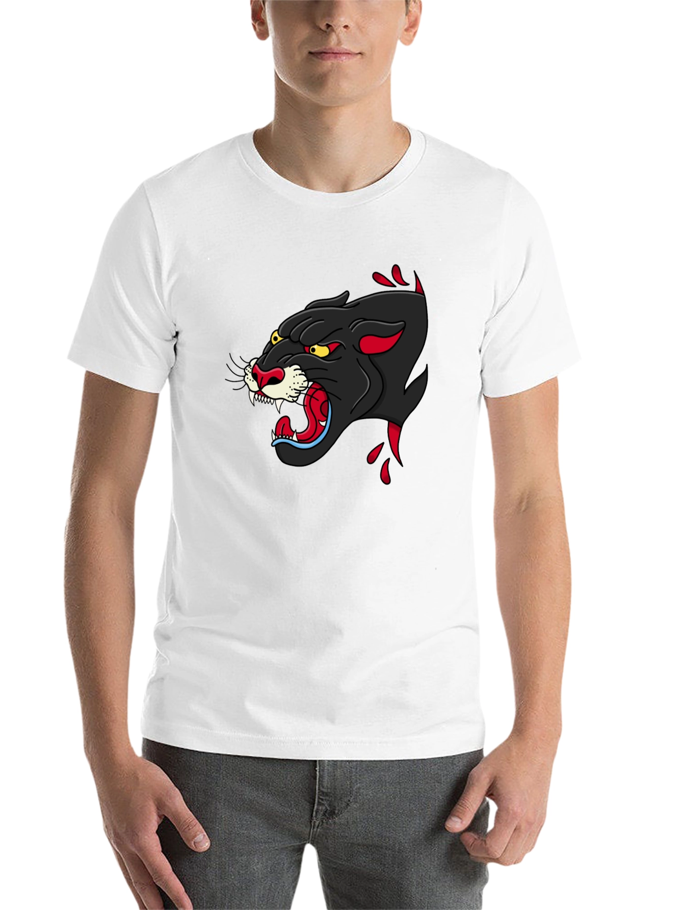 Black Black Panther Graphic Tee - Fierce Style view 14