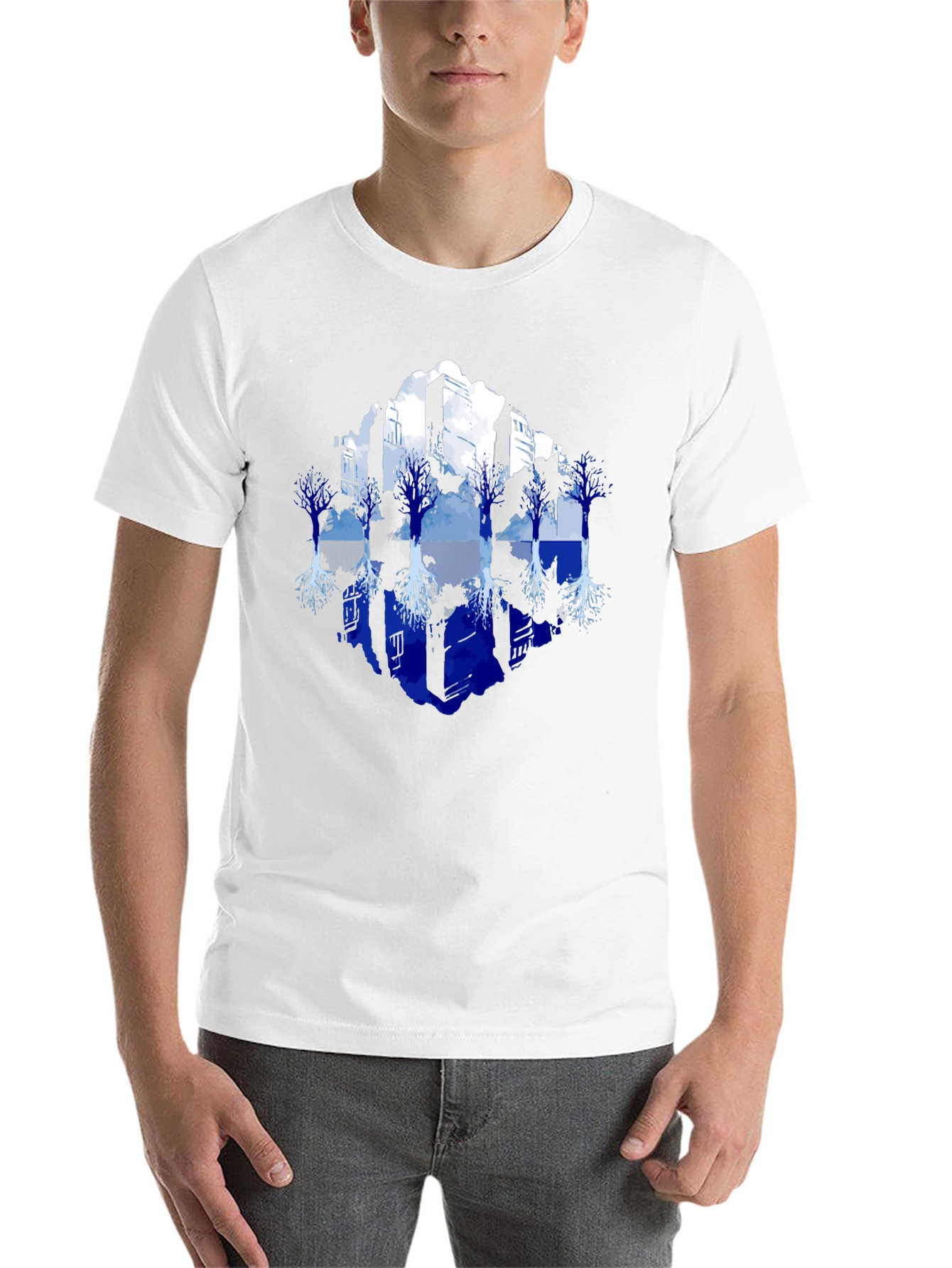 Cityscape Reflection Graphic Tee - 14