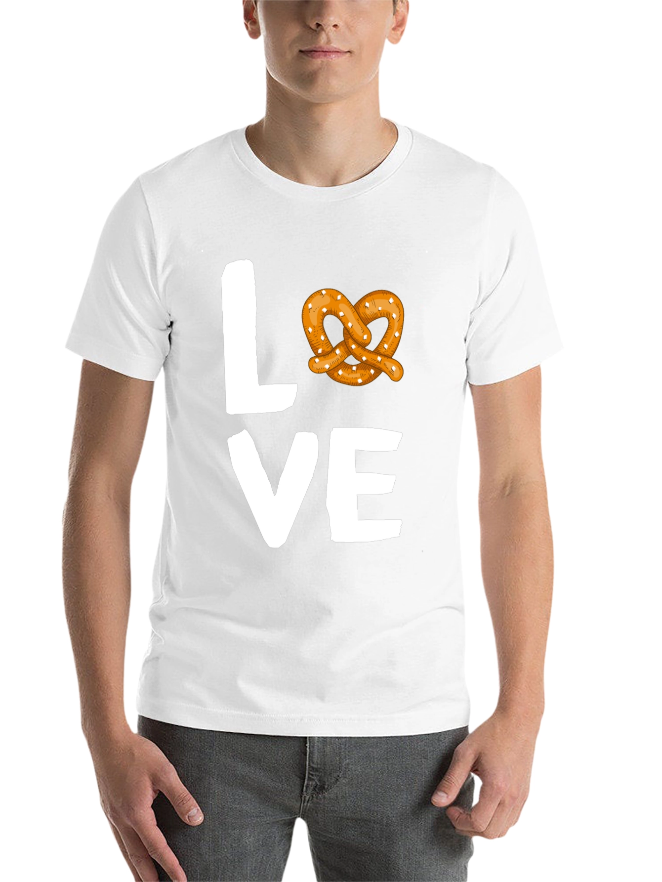 Black Love Pretzel Graphic Tee - Soft Cotton Blend view 14