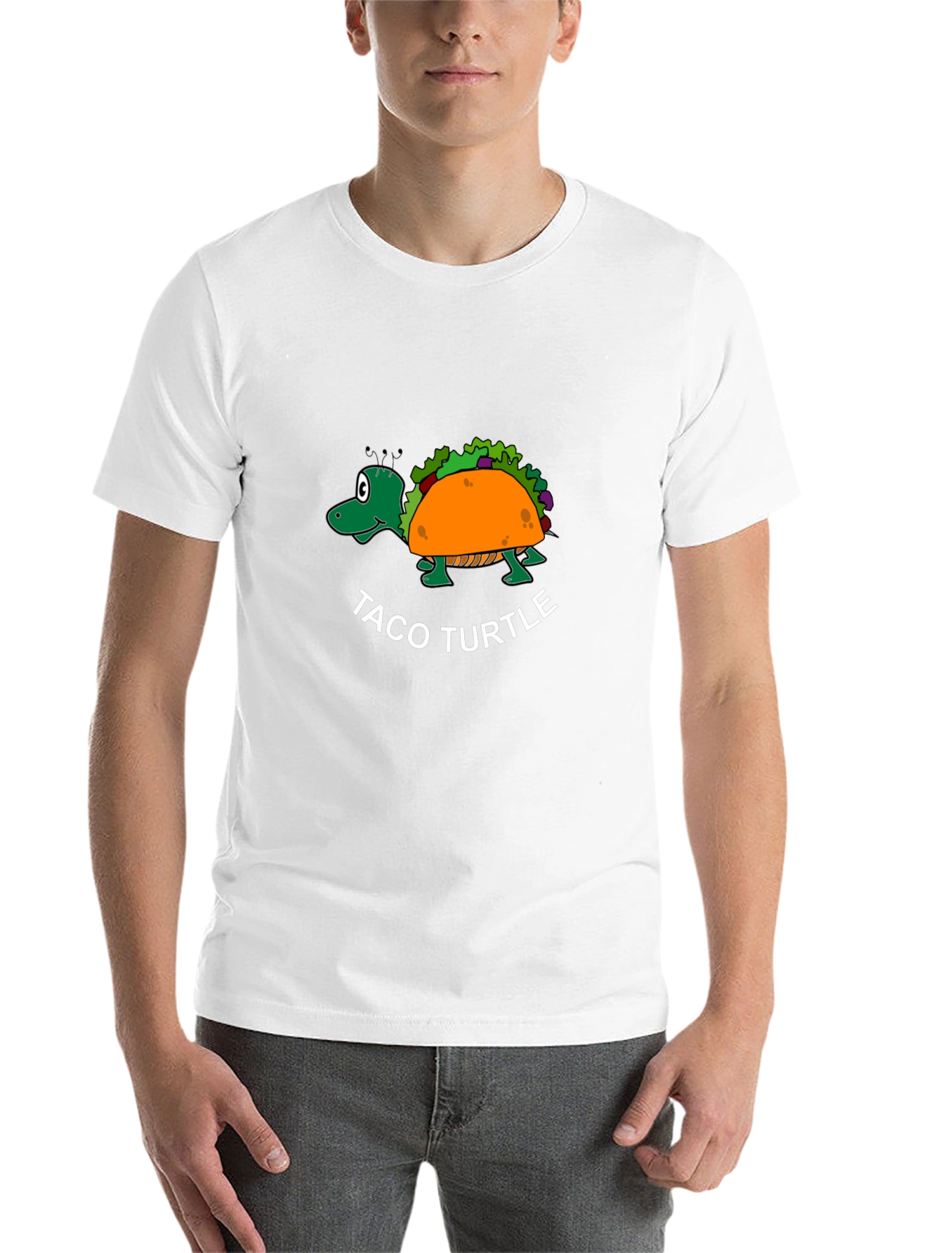 Black Taco Turtle Black T-Shirt - Funny Graphic Tee view 14