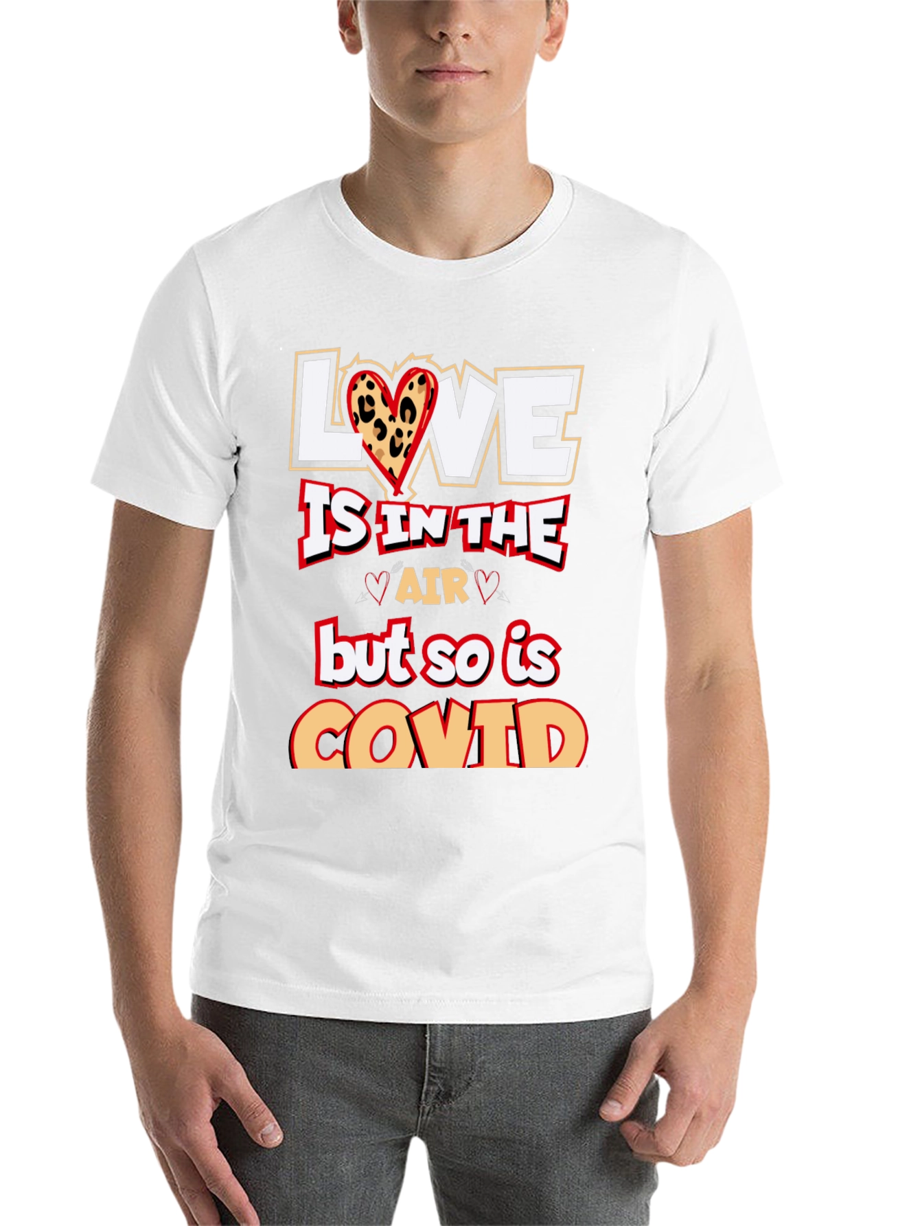 Black Love is in the Air COVID T-Shirt view 14