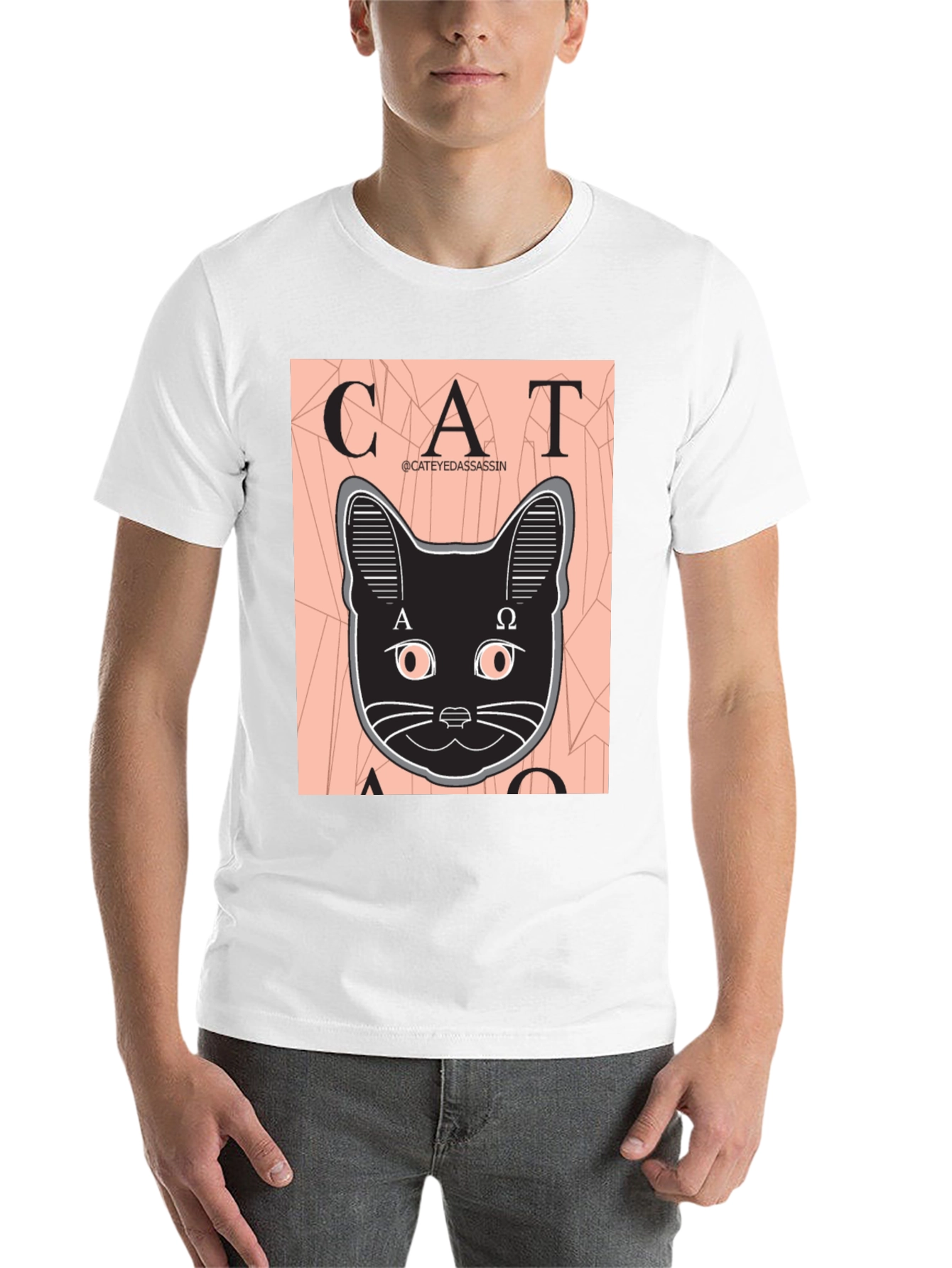 Black Cat Assassin Graphic Tee - Black T-Shirt view 14