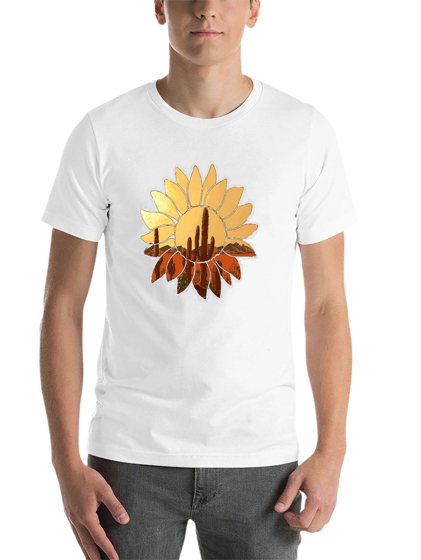 Cactus Flower Graphic Tee - Desert Bloom - 14