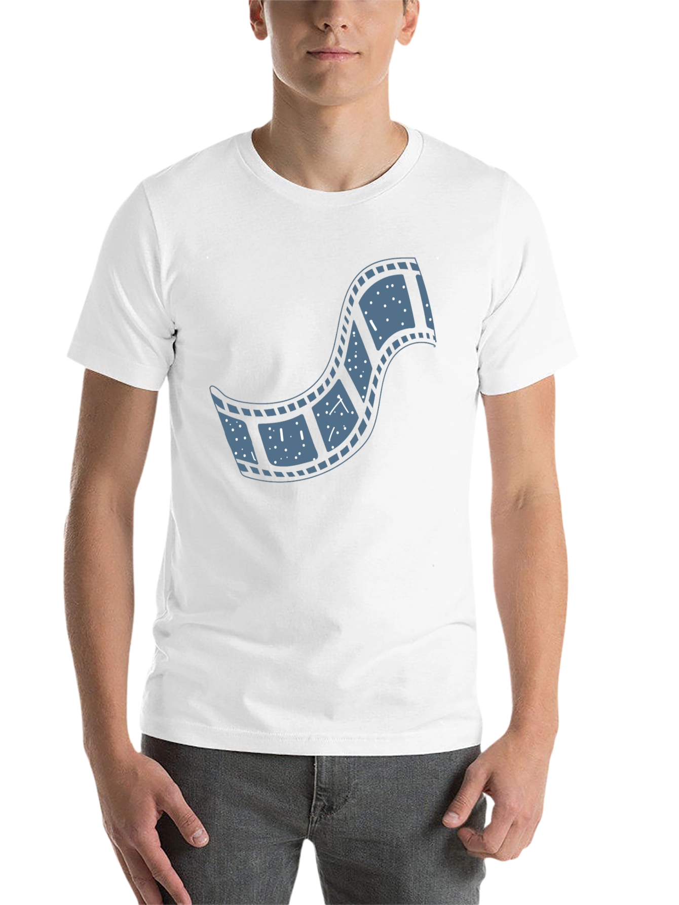 Black Movie Film Reel T-Shirt - Black view 14