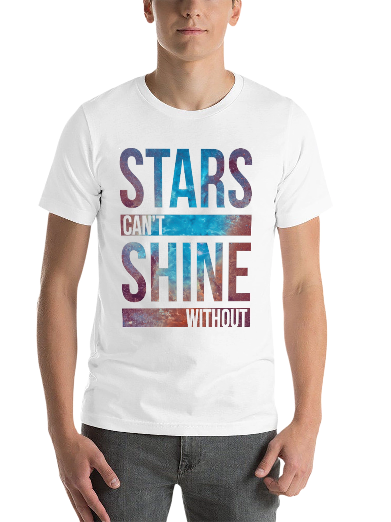 Black Stars Can't Shine Graphic Tee view 14