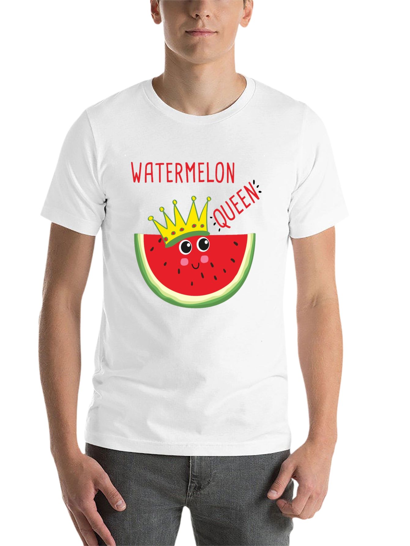 Black Watermelon Queen T-Shirt - Funny Summer Tee view 14