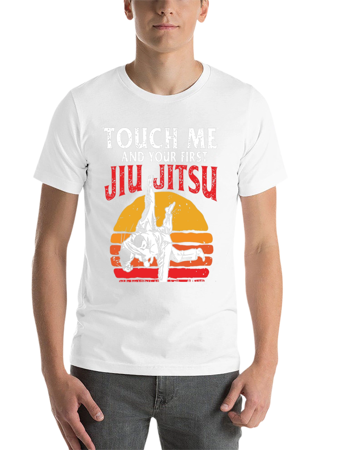 Black Touch Me Jiu Jitsu Graphic Tee view 14