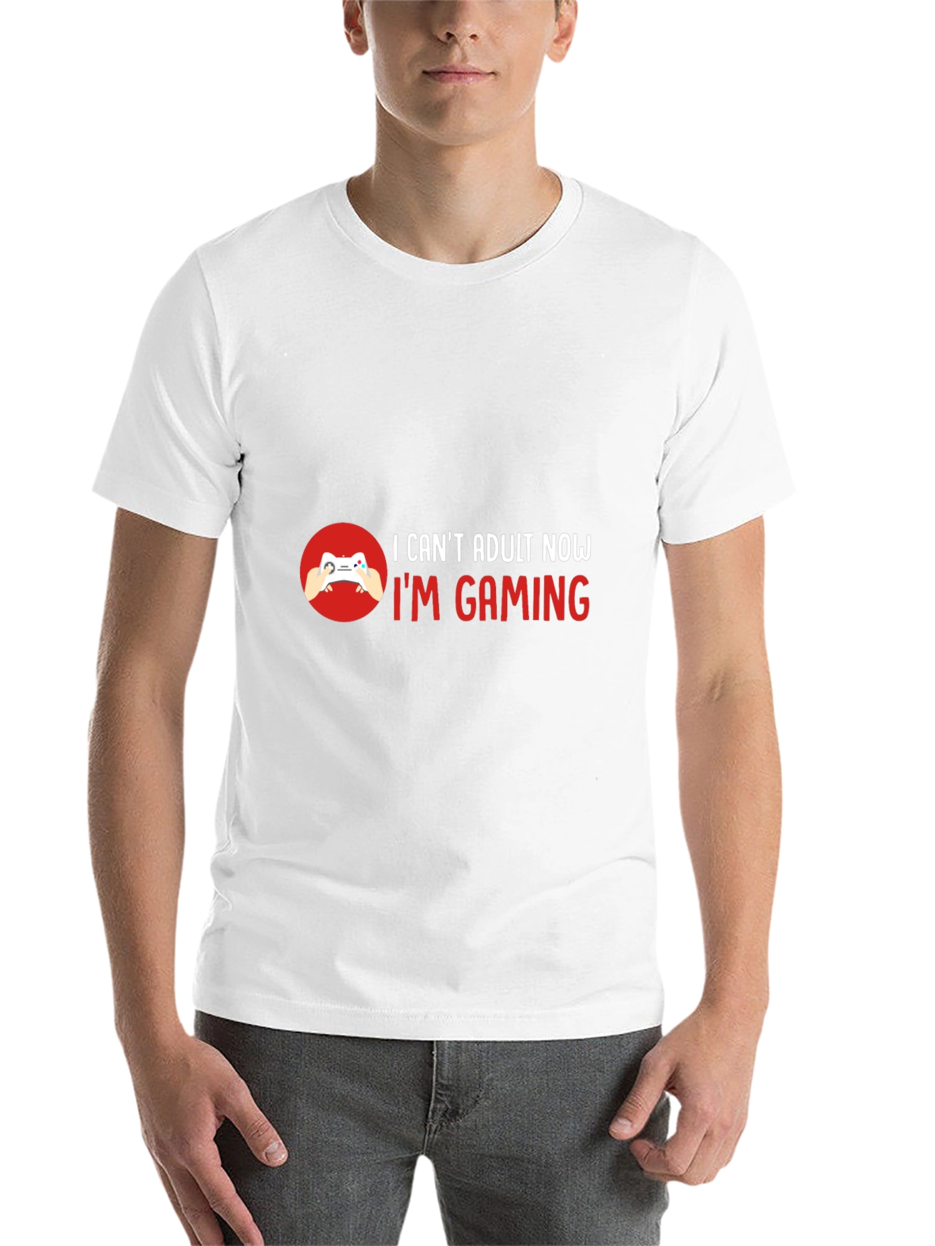I Can't Adult Now I'm Gaming Black T-Shirt - 14