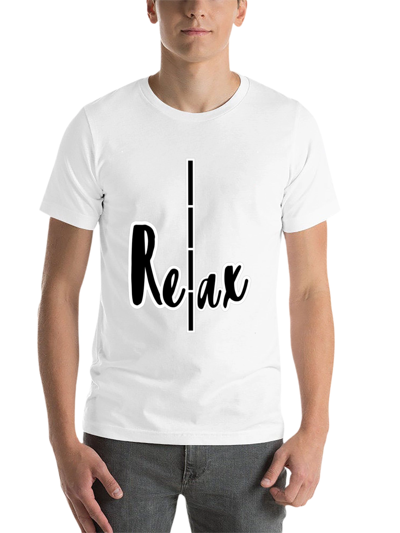 Black Relax Graphic T-Shirt - Casual Comfort view 14