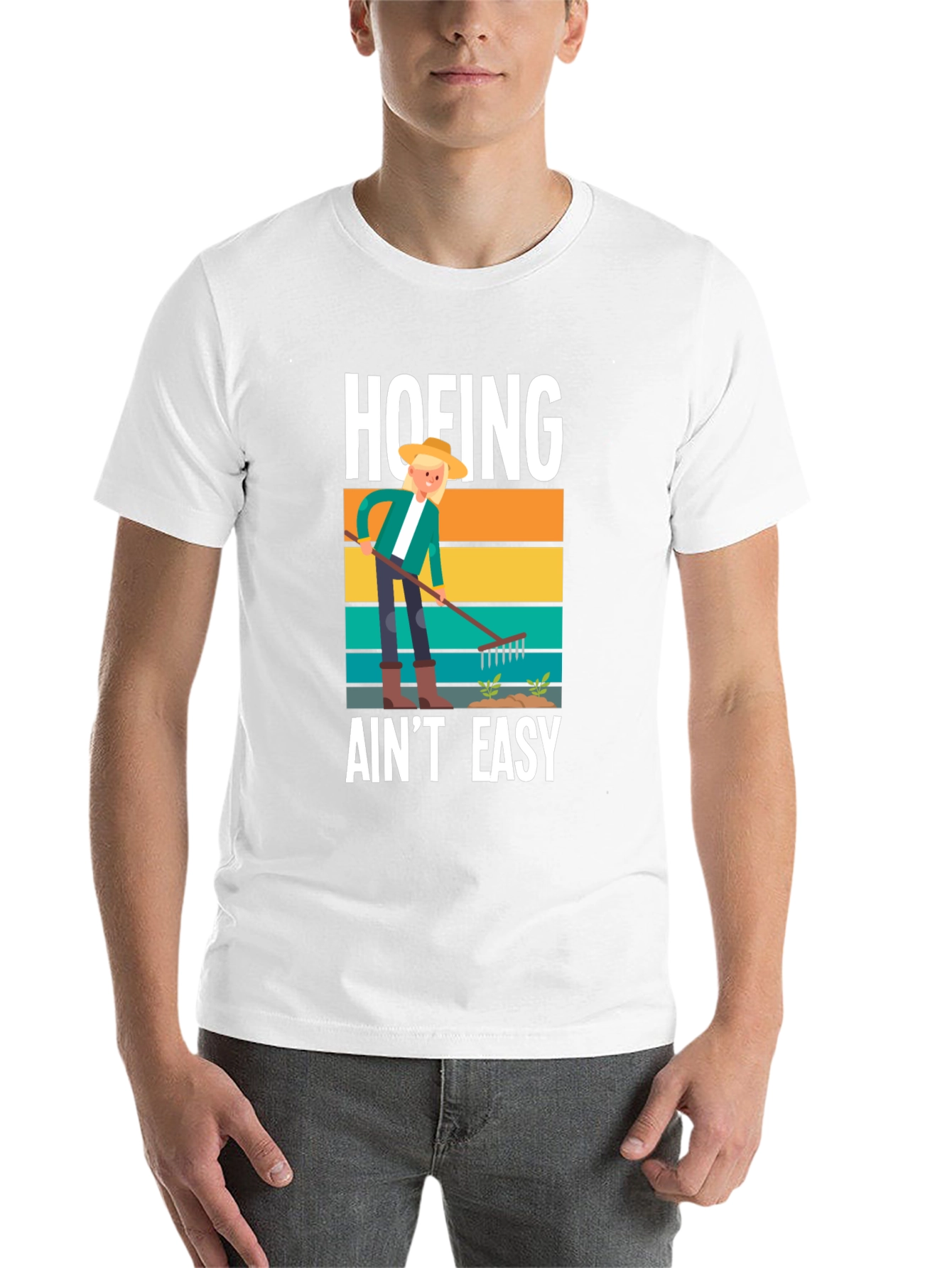 Hoefing Aint Easy T-Shirt Gardening Farmer - 14